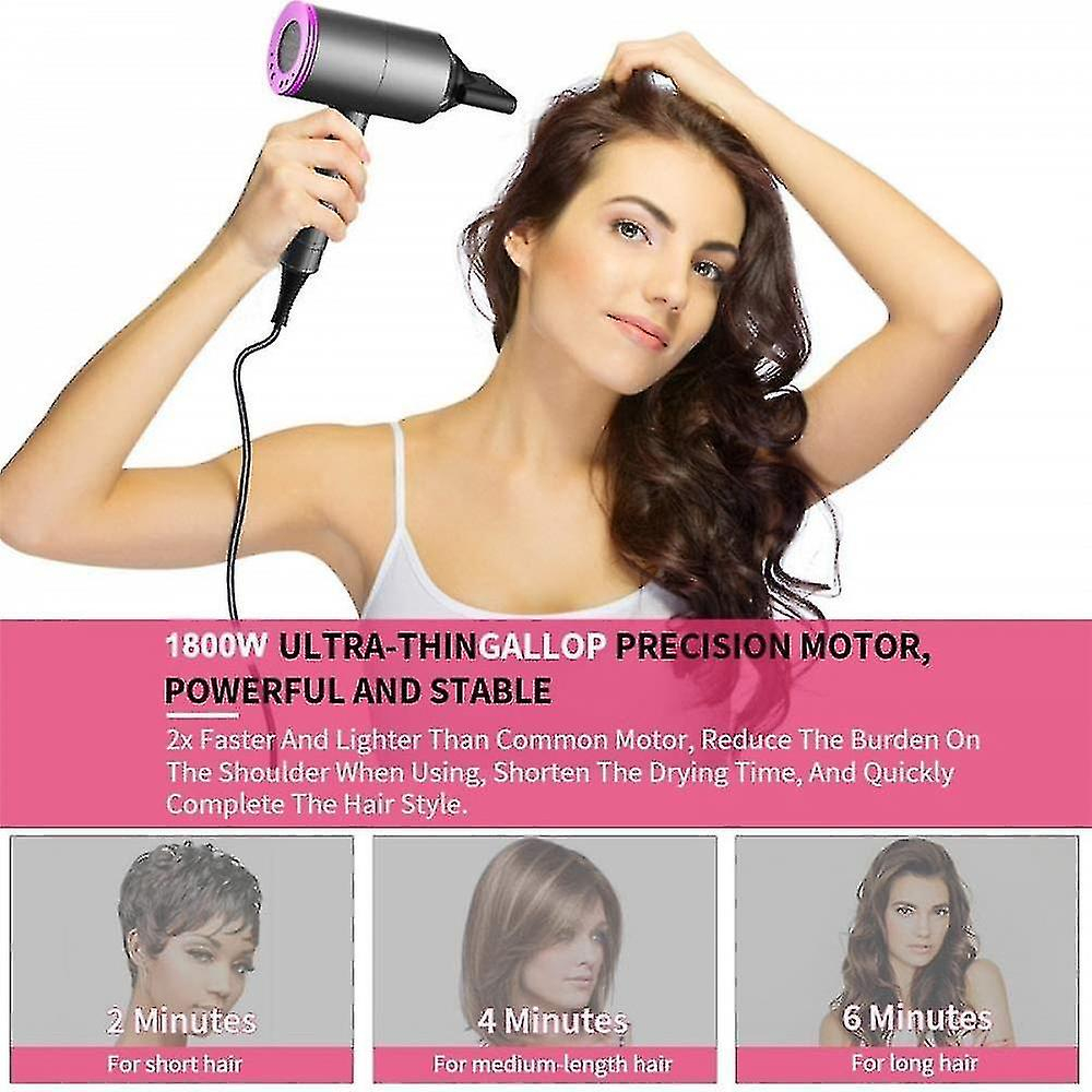 Foto 3 | Secador De Pelo Huoguo Ionic 1800w Professional De Secado Rápido - Venta Internacional.