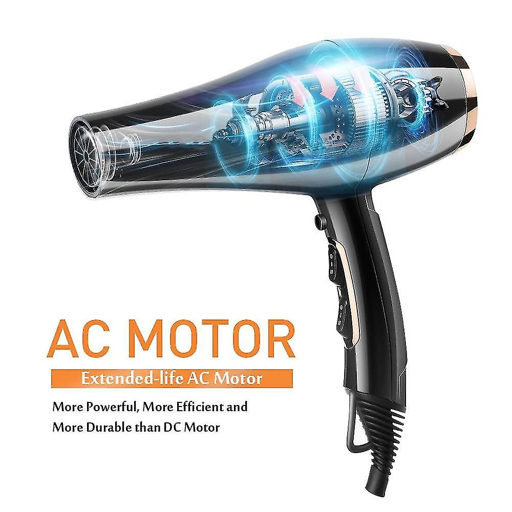 Foto 6 pulgar | Secador De Pelo Huoguo Hd075 Professional Salon 2200w 6 Marchas - Venta Internacional.