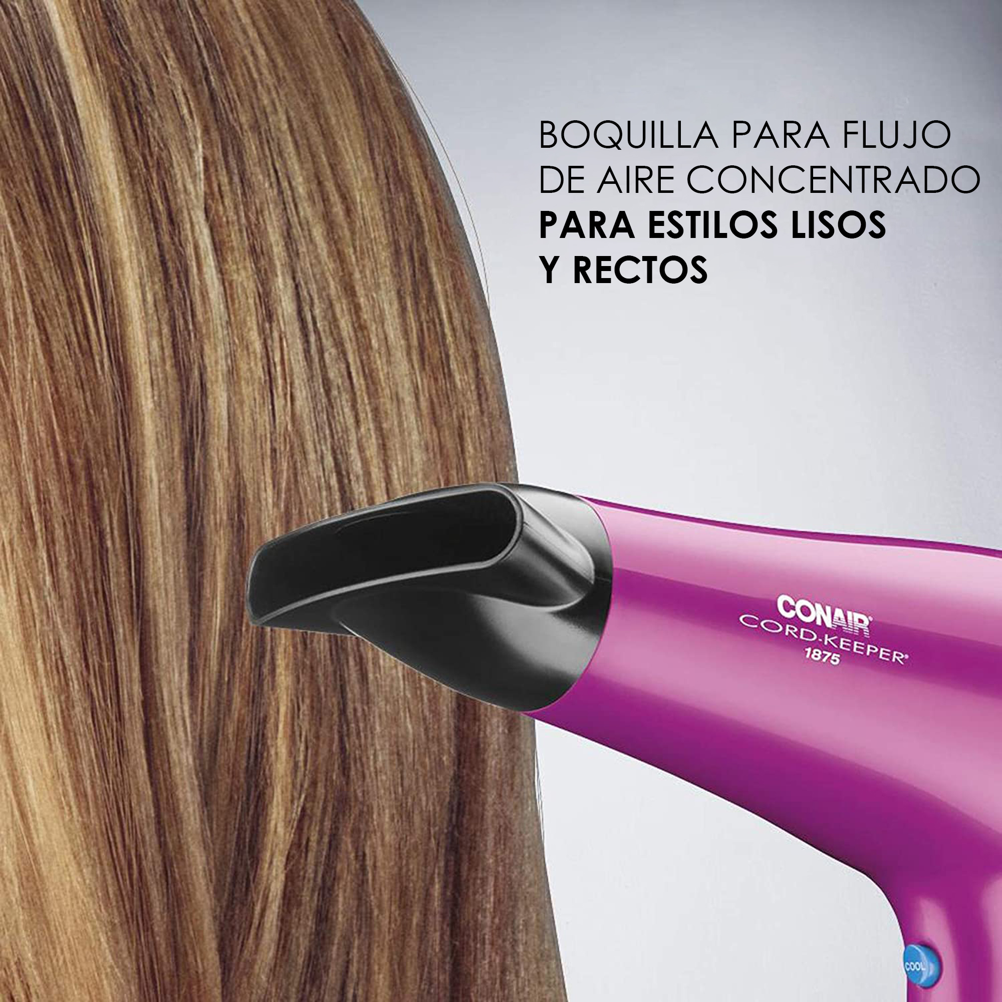 Foto 4 pulgar | Secadora Conair 1875 V Cable-keeper Rosa Boquilla