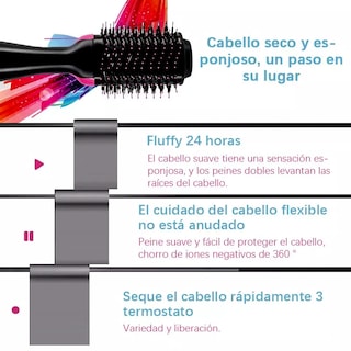Foto 2 | Cepillo Secador 3 En 1 Multifunción 1000w 220v Genérica - Venta Internacional.