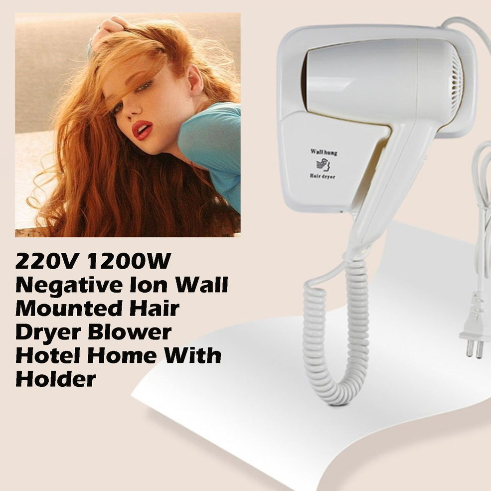 Foto 5 | Secador De Pelo Montado En La Pared  220 V  1200 W  Iones Negativos  Blanco - Venta Internacional.
