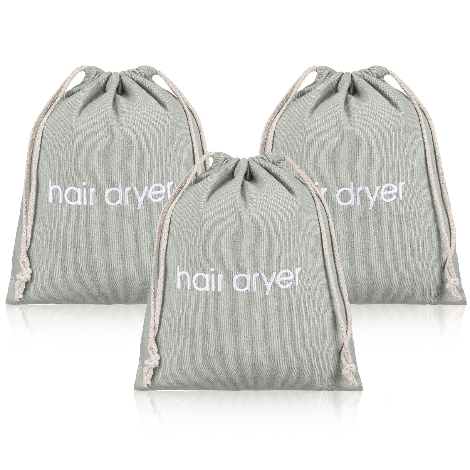 Foto 1 | Bolsas Para Secador De Pelo E&ey 3  6  Paquete De 8 Unidades  Con Cordón  Gris Claro (3) - Venta Internacional.