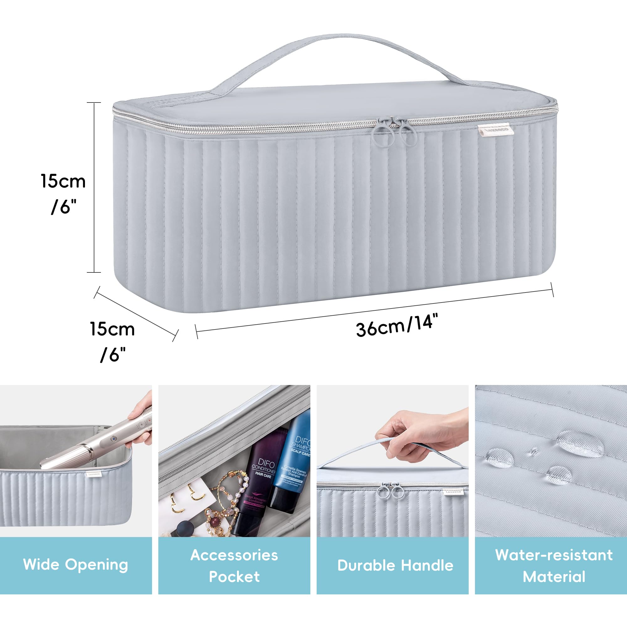 Foto 4 | Funda De Viaje Lexeeco Para Secador De Pelo Shark Flexstyle Dyson Airwrap - Venta Internacional.