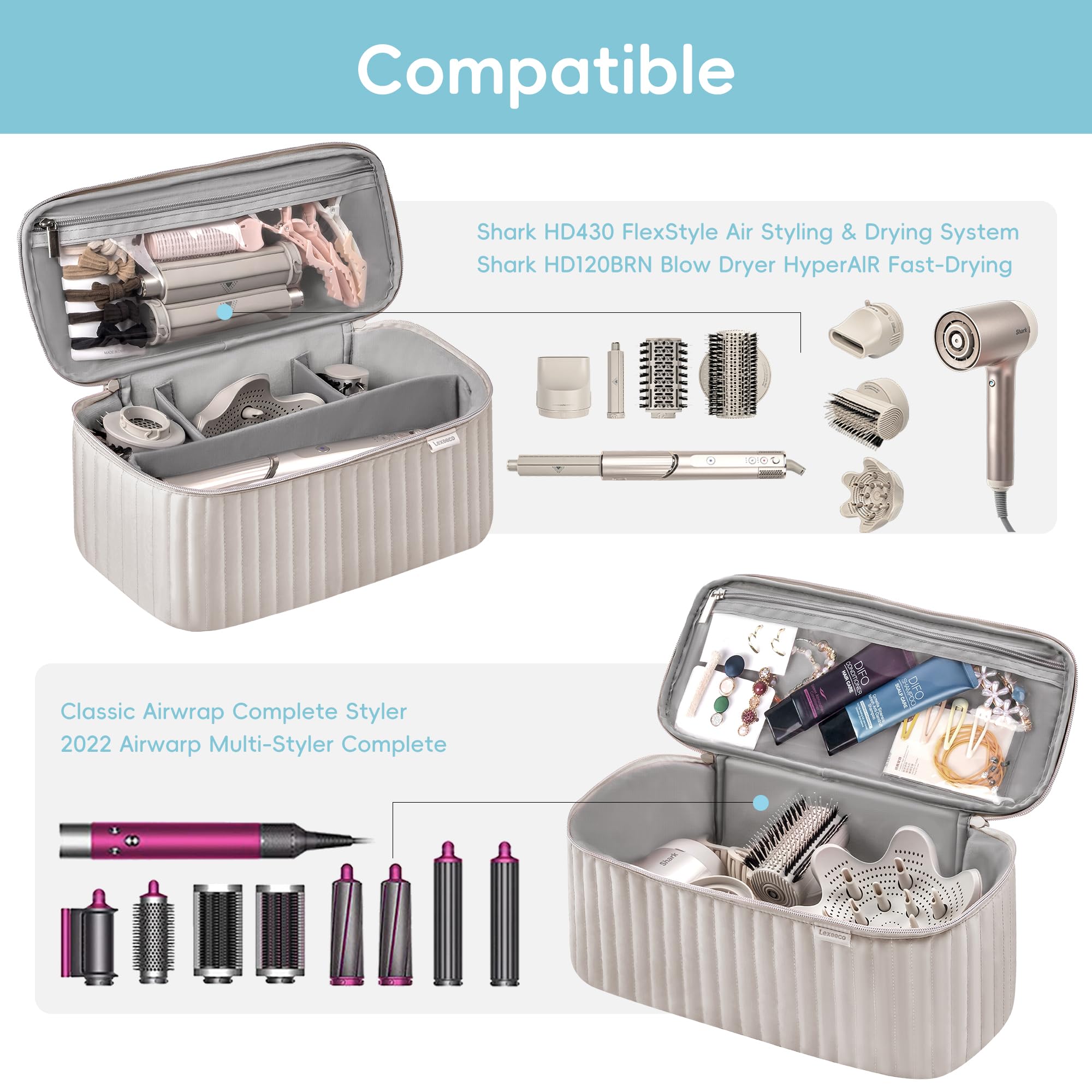 Foto 4 | Funda De Viaje Lexeeco Para Secador De Pelo Shark Flexstyle Dyson Airwrap - Venta Internacional.