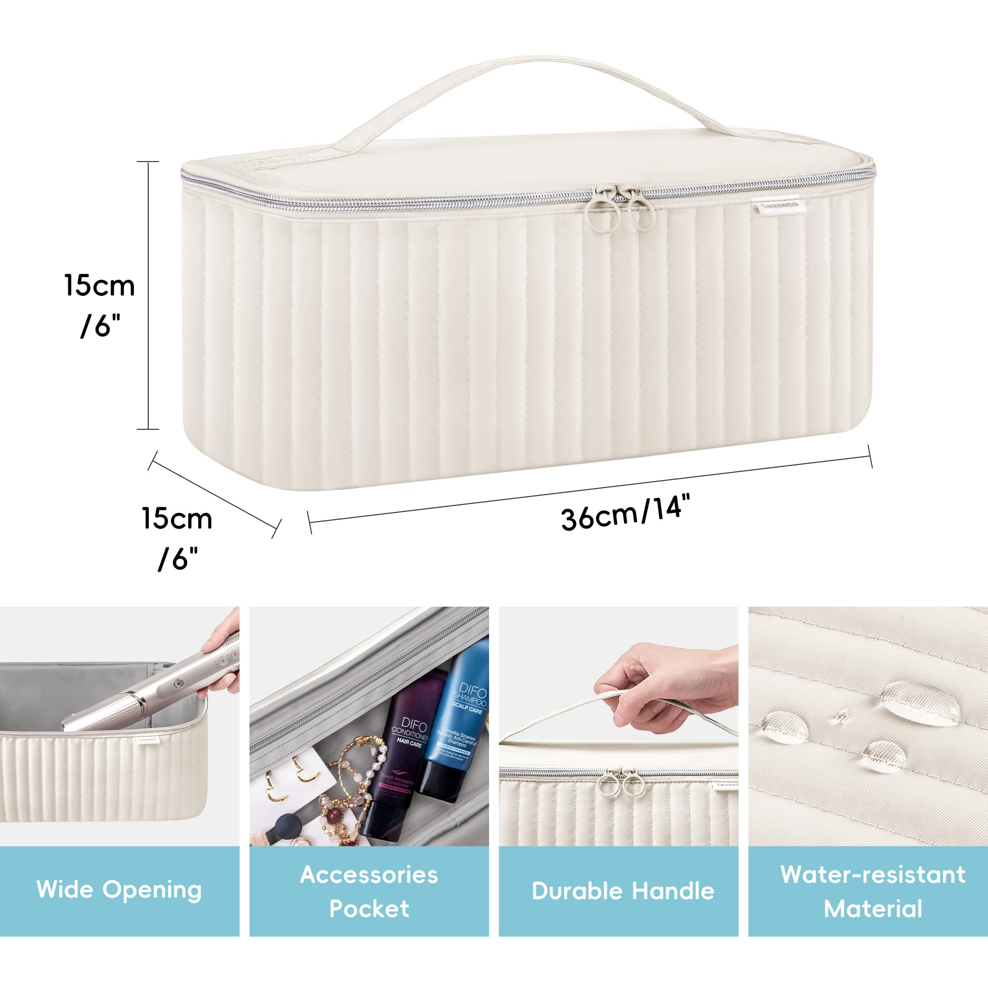 Foto 5 | Funda De Viaje Lexeeco Para Secador De Pelo Shark Flexstyle Dyson Airwrap Brush - Venta Internacional.