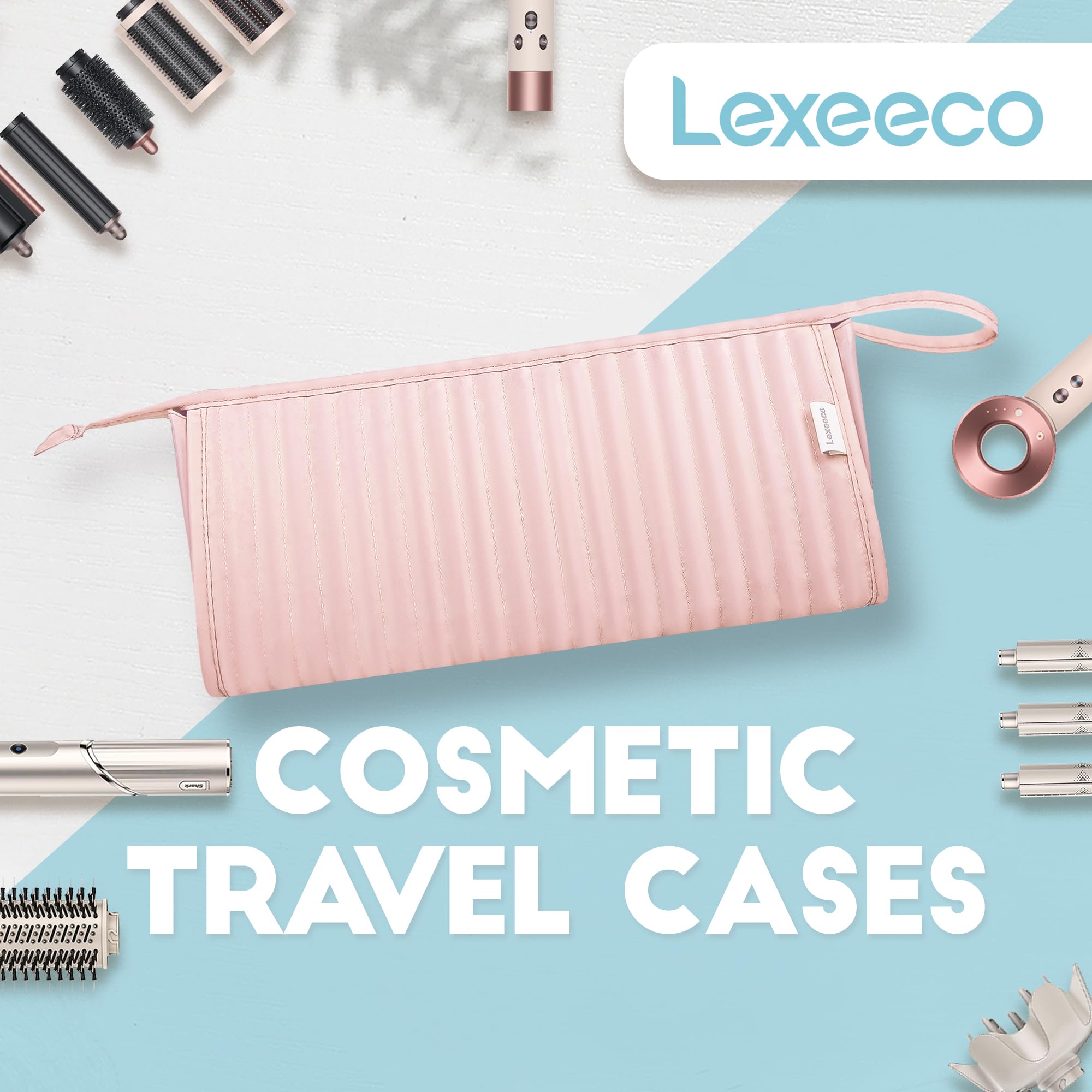Foto 7 | Funda De Viaje Lexeeco Dyson Airwrap Con Secador De Pelo Shark  Color Rosa - Venta Internacional.