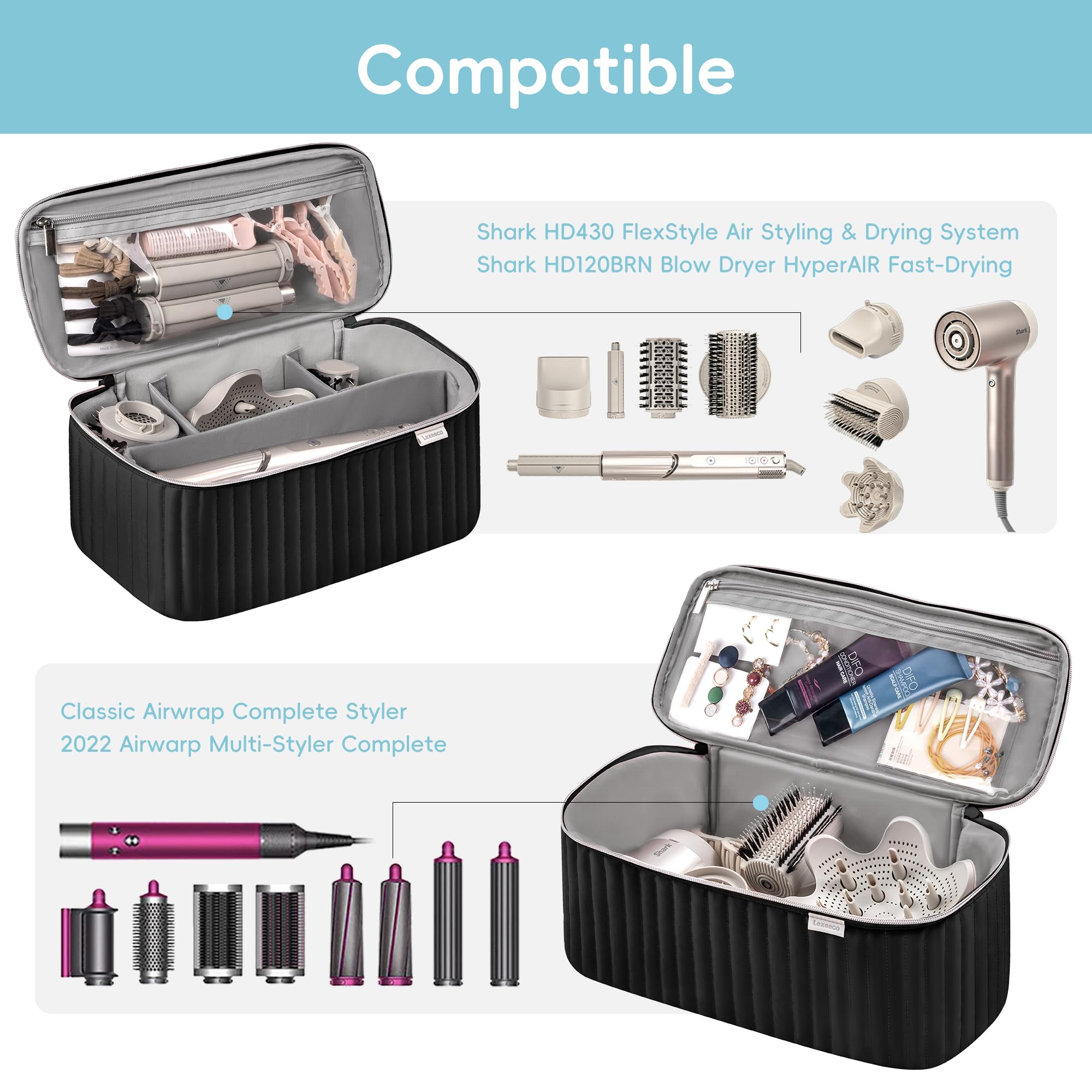 Foto 4 | Funda De Viaje Lexeeco Para Secador De Pelo Shark Flexstyle Dyson Airwrap - Venta Internacional.