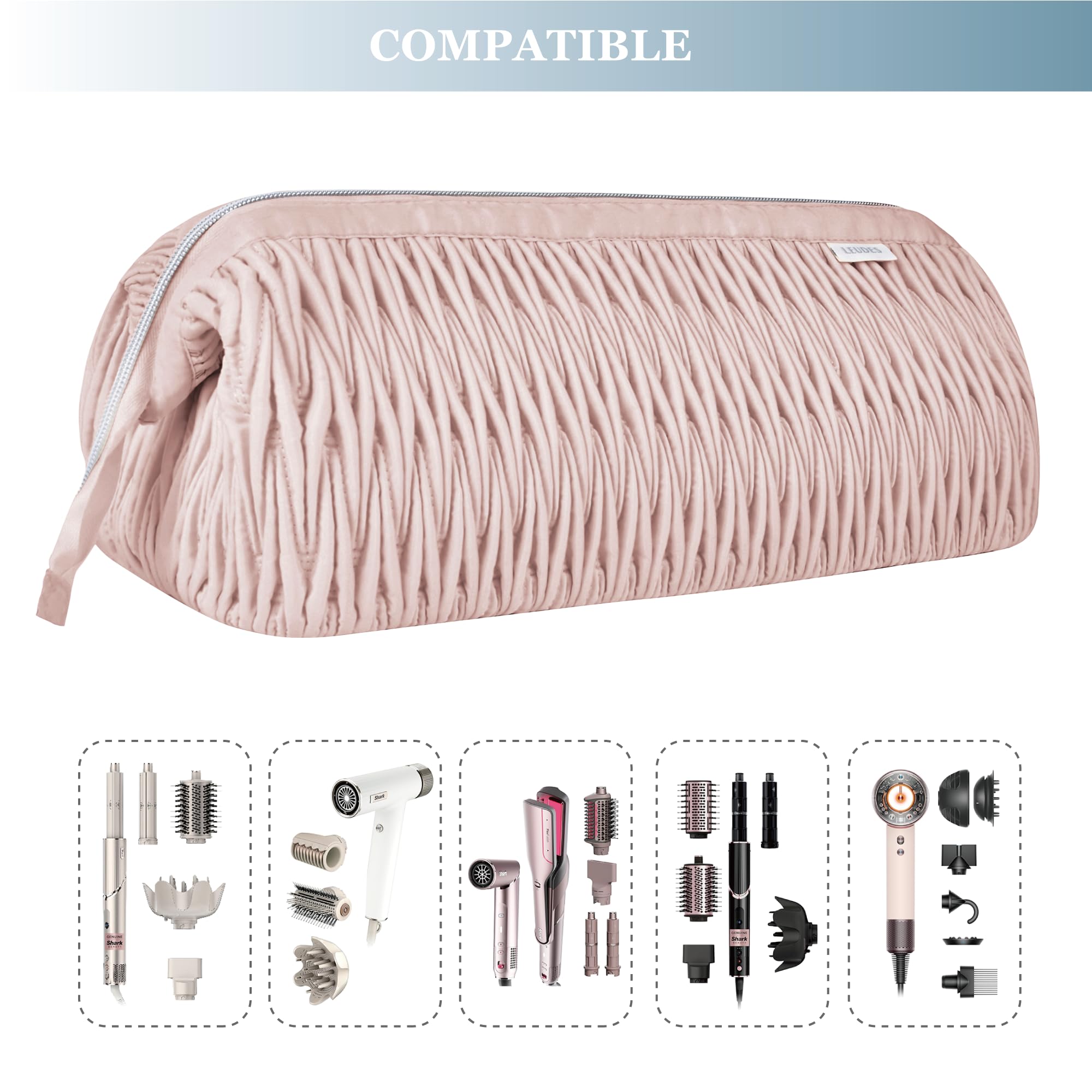 Foto 3 pulgar | Funda De Viaje Para Secador De Pelo Shark Airstraight Flex Style  Color Rosa - Venta Internacional.