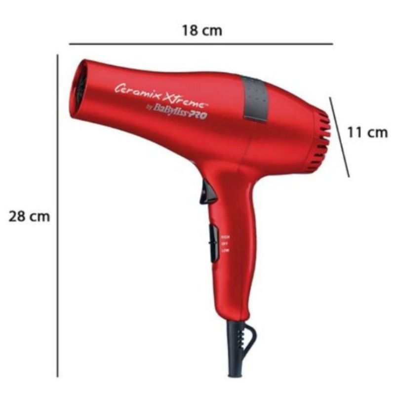 Foto 3 | Secadora De Cabello Babyliss Babr5572es Roja Incluye Regalo