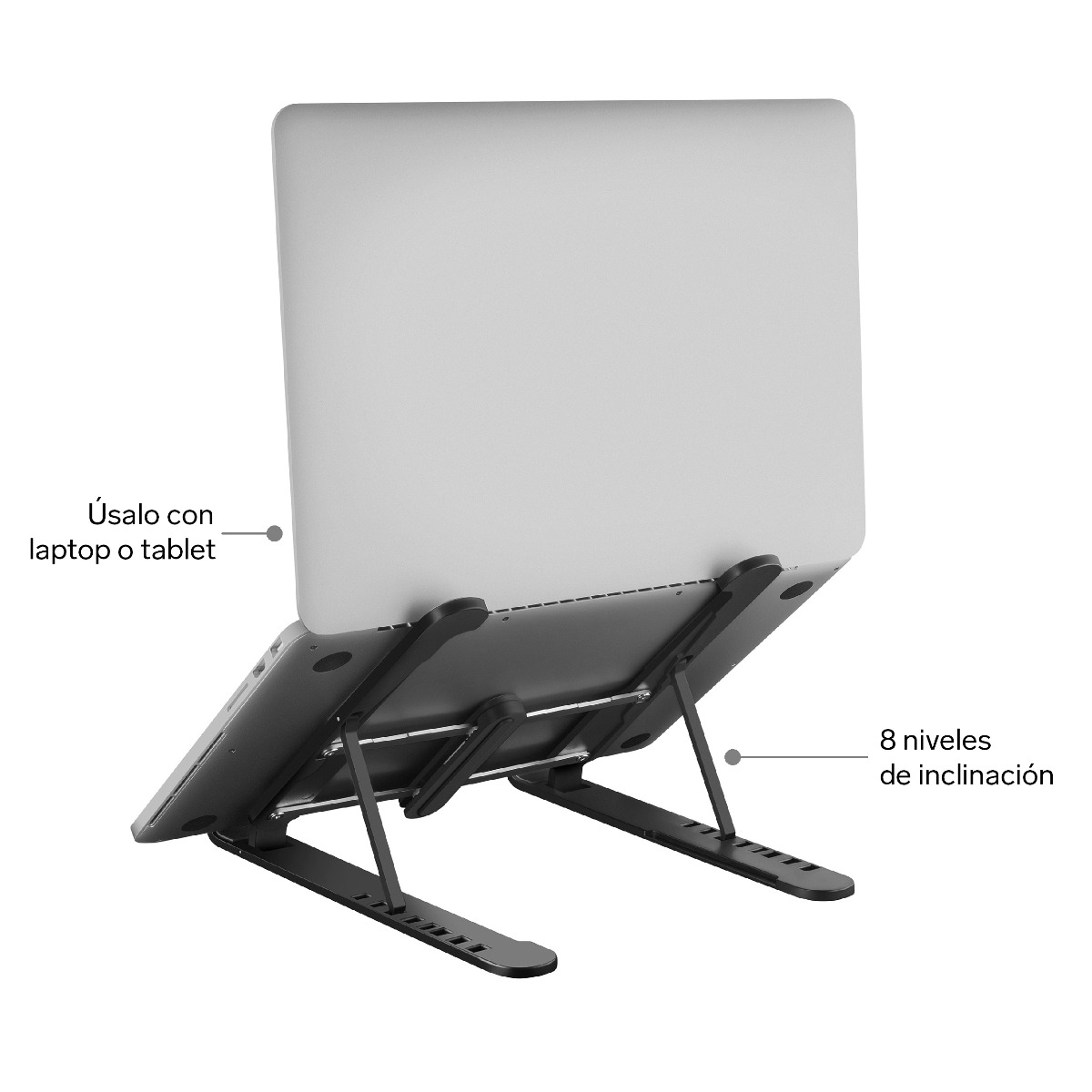Foto 3 | Stand para Laptop/ Tableta/ Celular Steren Com-079 Negro