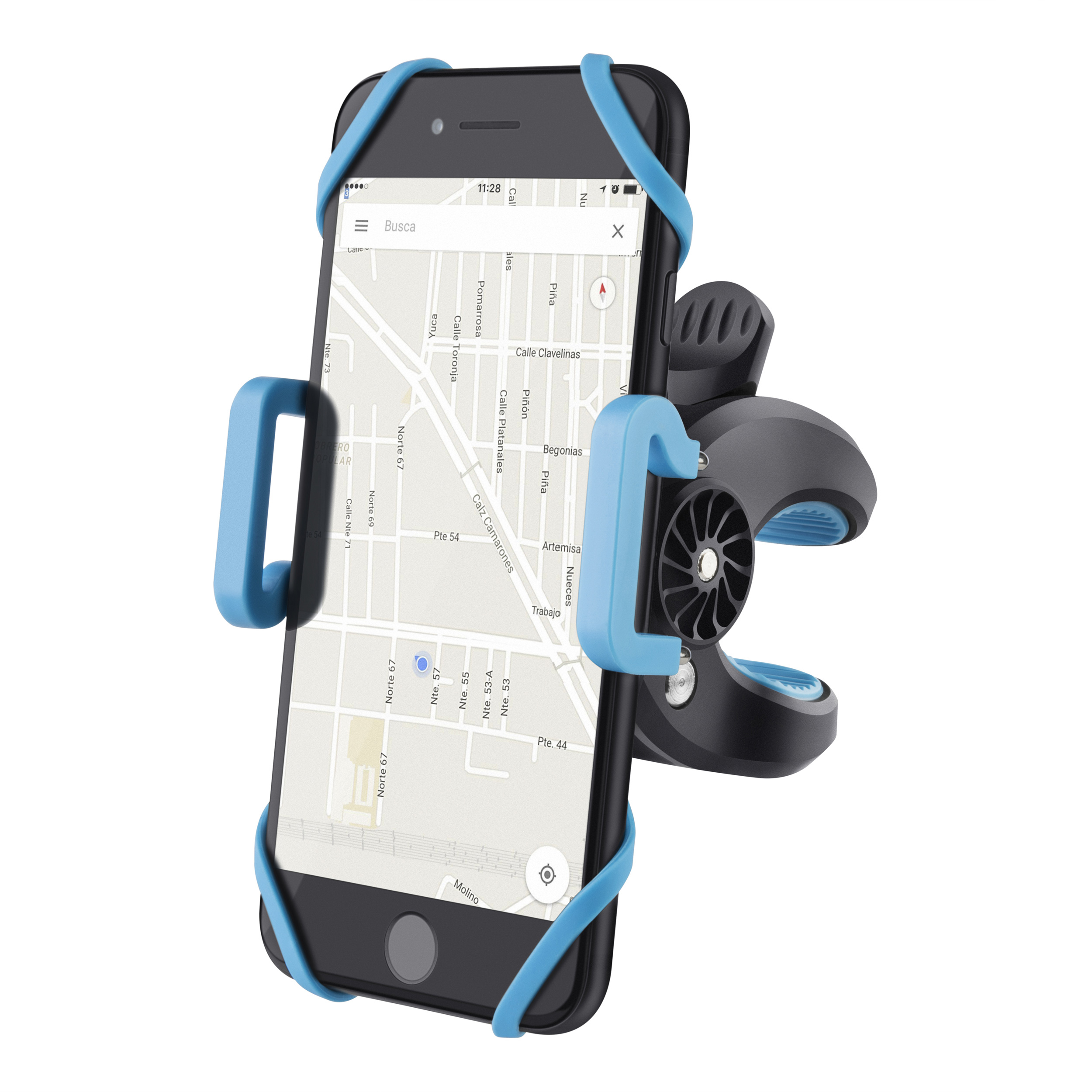 Foto 2 | Soporte para Celular con Sujeción en Manubrio Steren Pod-298 Negro