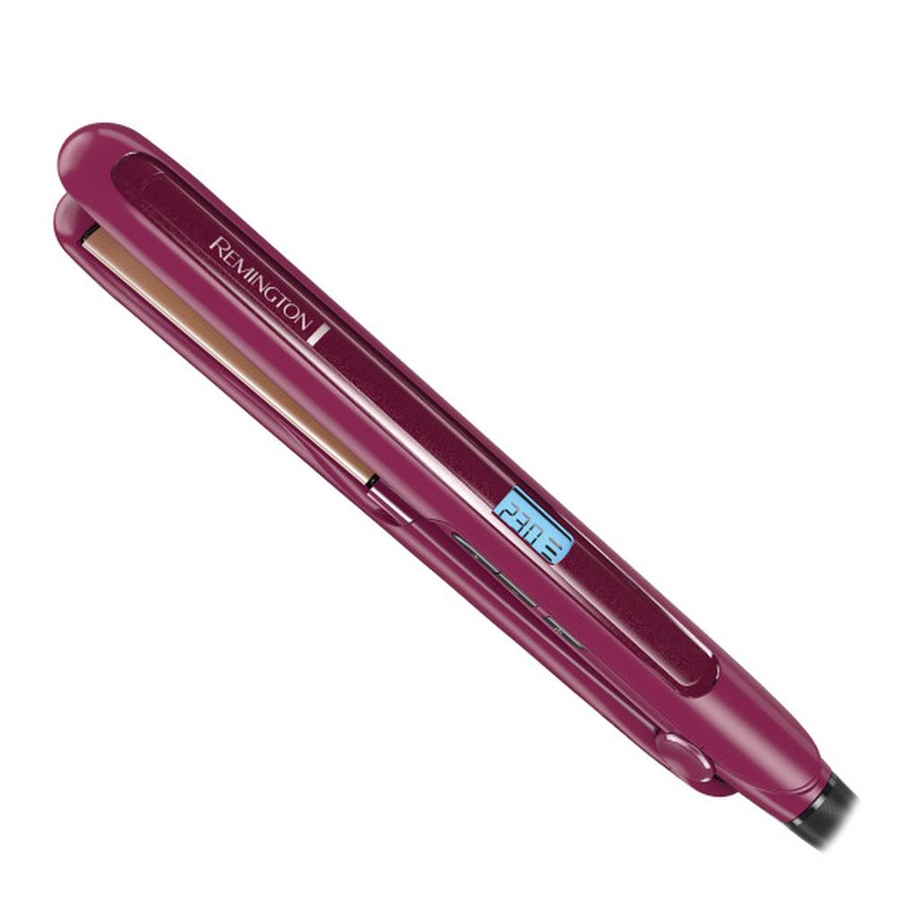 Alaciadora Plancha Cabello Digital Remington Cerámica Argán color Rosa