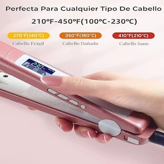 Foto 3 | Plancha para Cabello Malubero color Rosa Profesional 2 en 1 de Cerámica