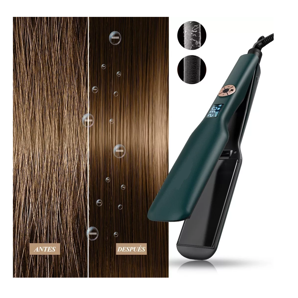 Foto 4 pulgar | Plancha de Cabello Eo Safe Imports ESI-676 color Verde