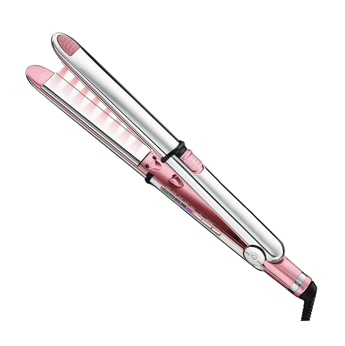Foto 2 pulgar | Plancha de Cabello Profesional Belug con Guantes y 6 Clips color Rosa