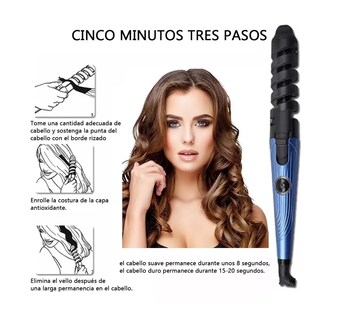 Foto 5 | Kit de Plancha Alaciadora 450° y Tenaza Rizadora Belug color Azul