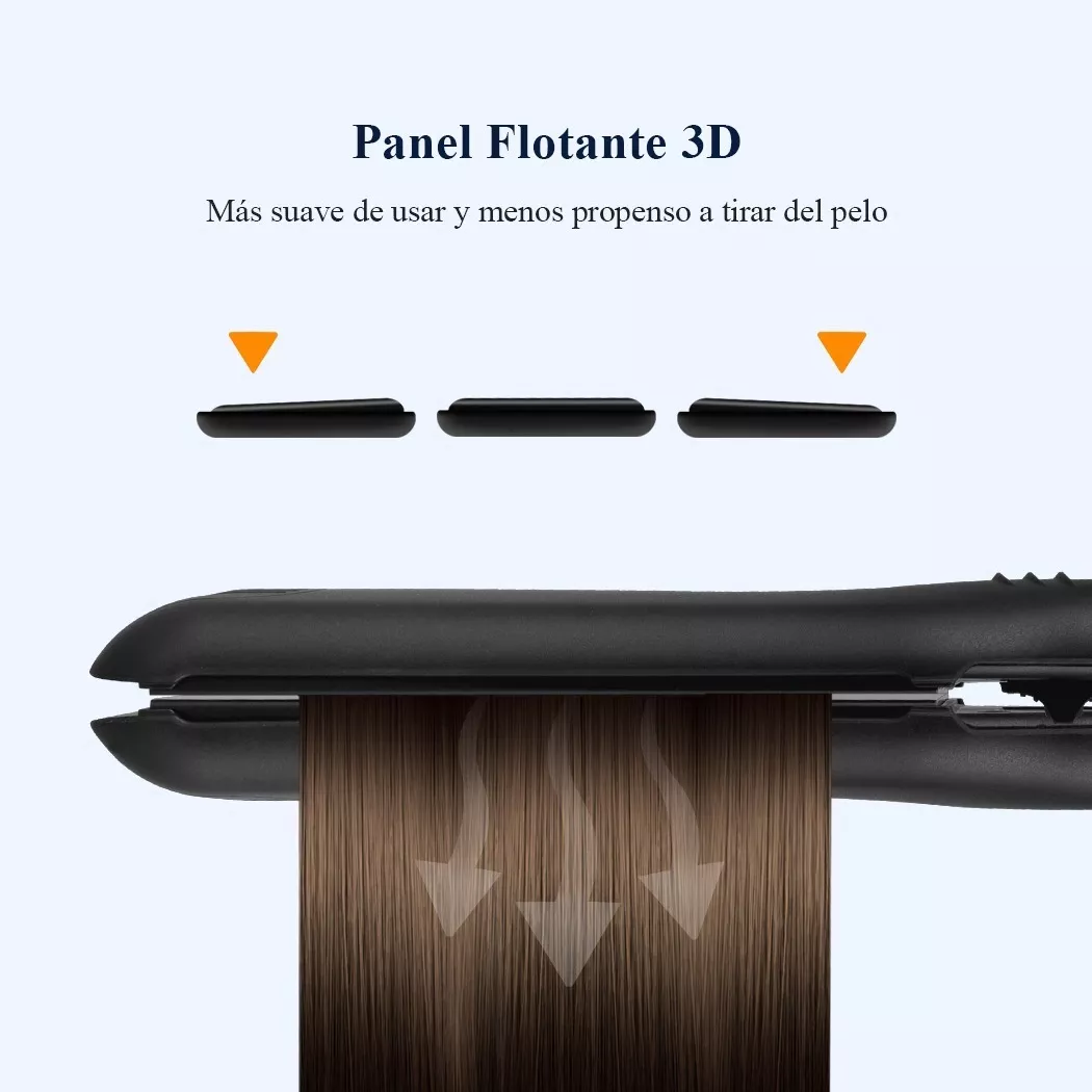 Foto 2 | Plancha de Cabello Profesional de Cerámica 55 mm Negro