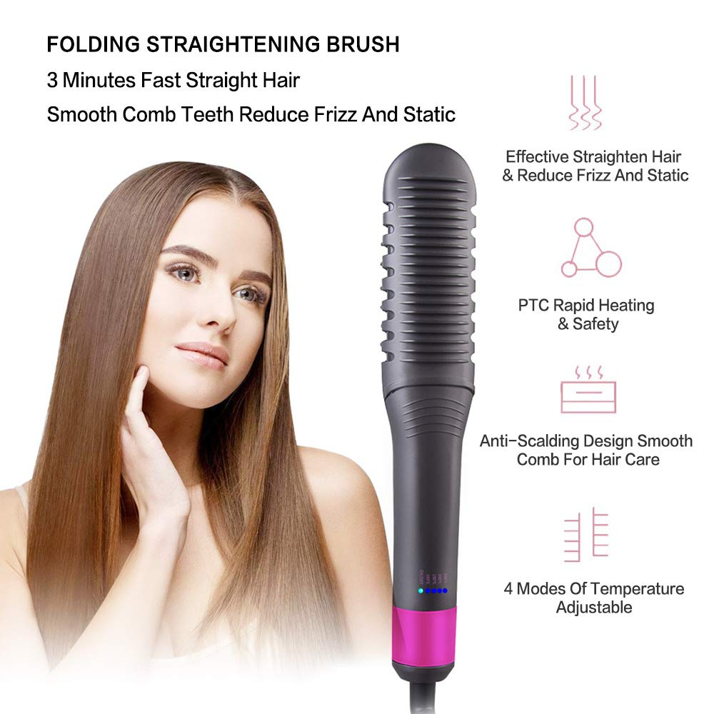 Foto 4 pulgar | Venta Internacional - Cepillo Alisador de Pelo Quanbu