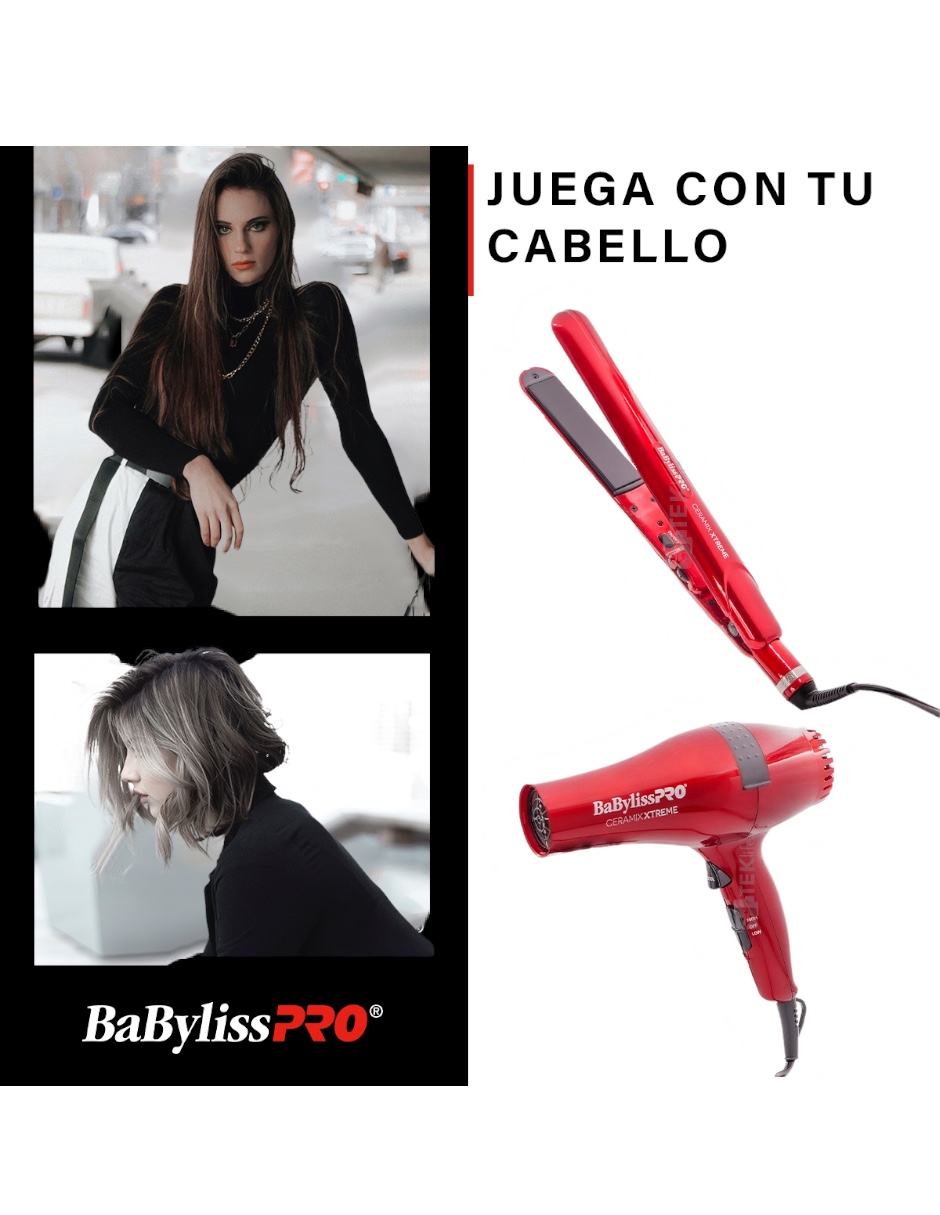 Foto 3 pulgar | Combo de Plancha 230c y Secadora Babyliss Pro2000 W Ceramix Xtreme