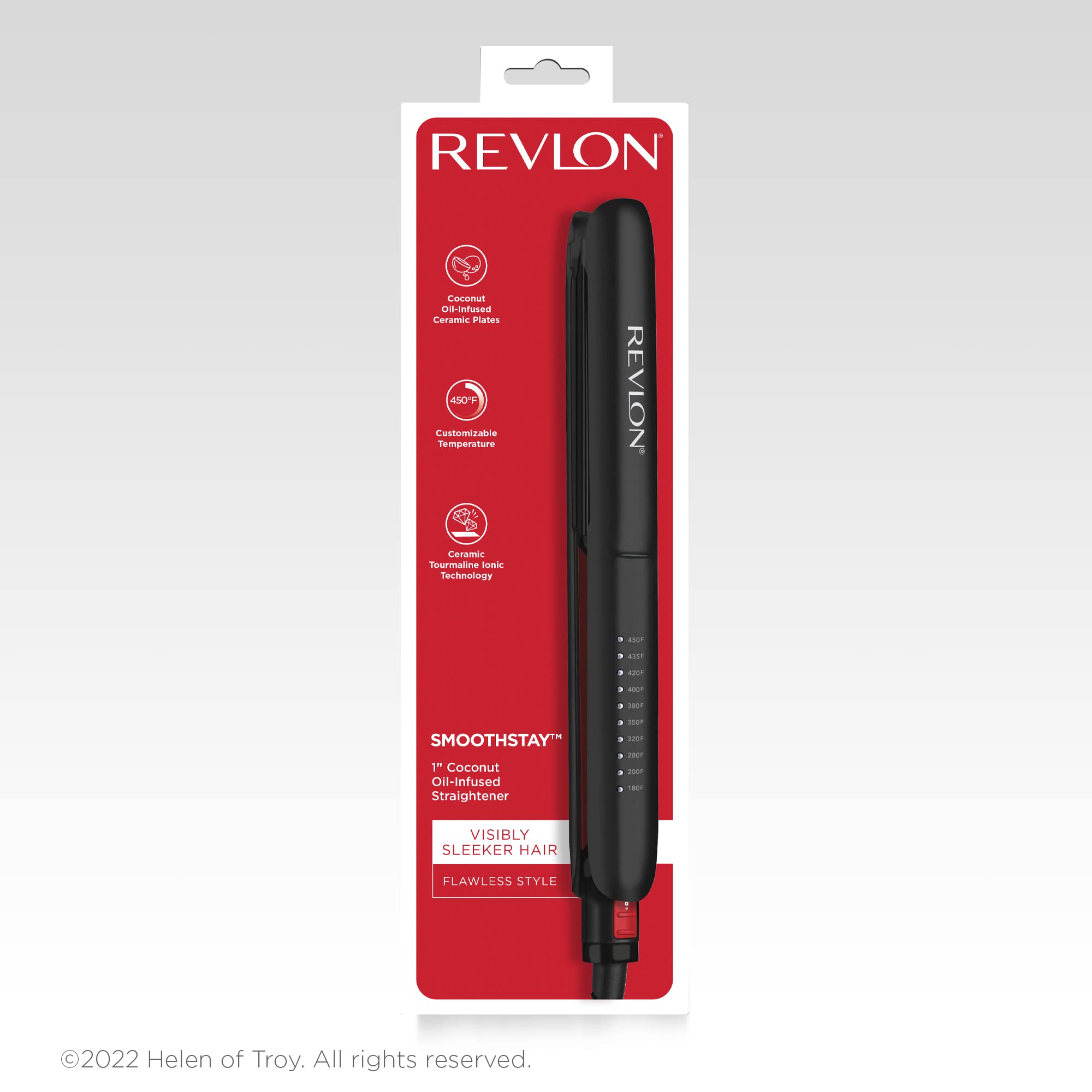 Foto 7 pulgar | Plancha de Pelo Revlon Smoothstay con Placas Imbuidas en Aceite de Coco 1'' - Venta Internacional