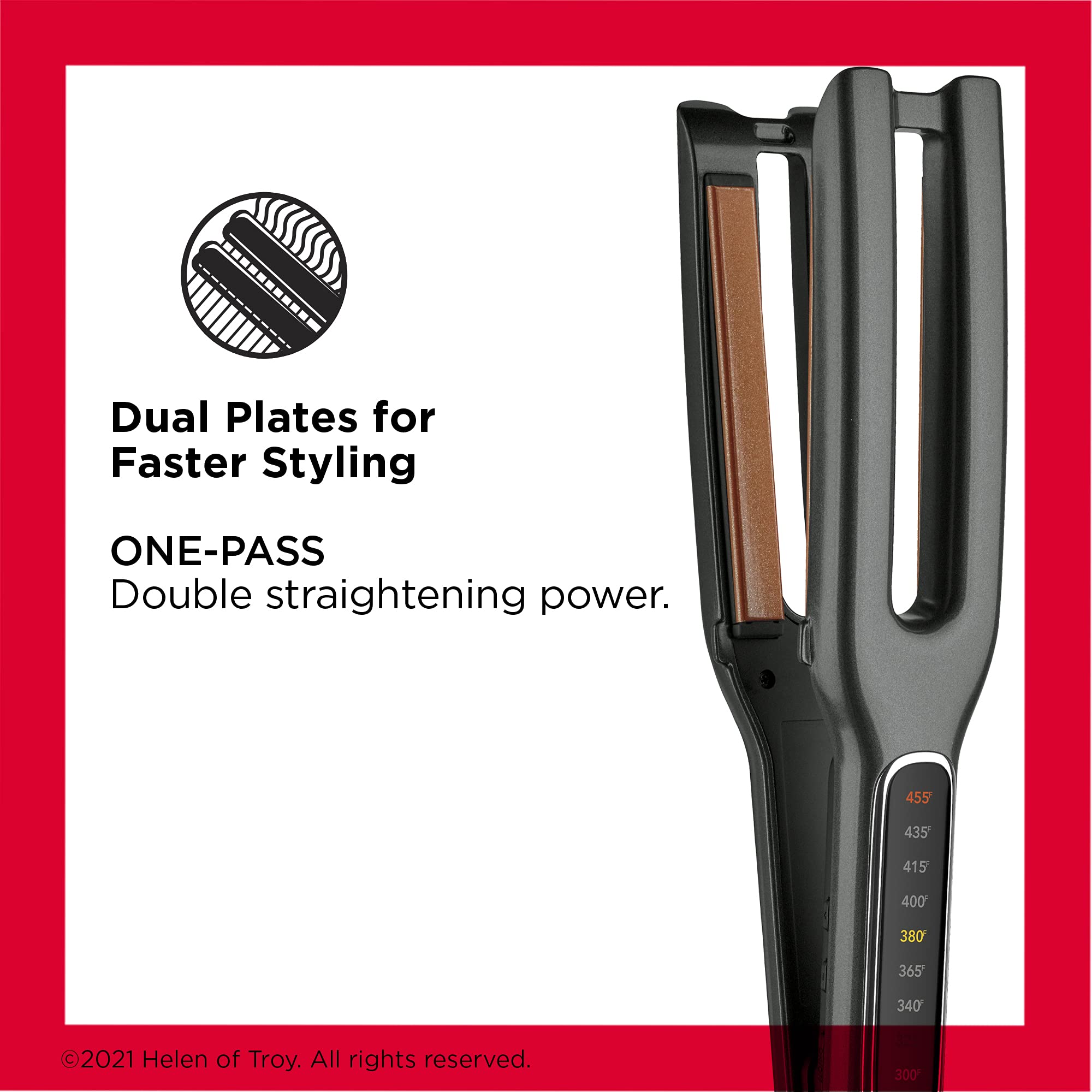 Foto 3 pulgar | Plancha de Pelo Revlon Double Straight Copper Ceramic - Venta Internacional