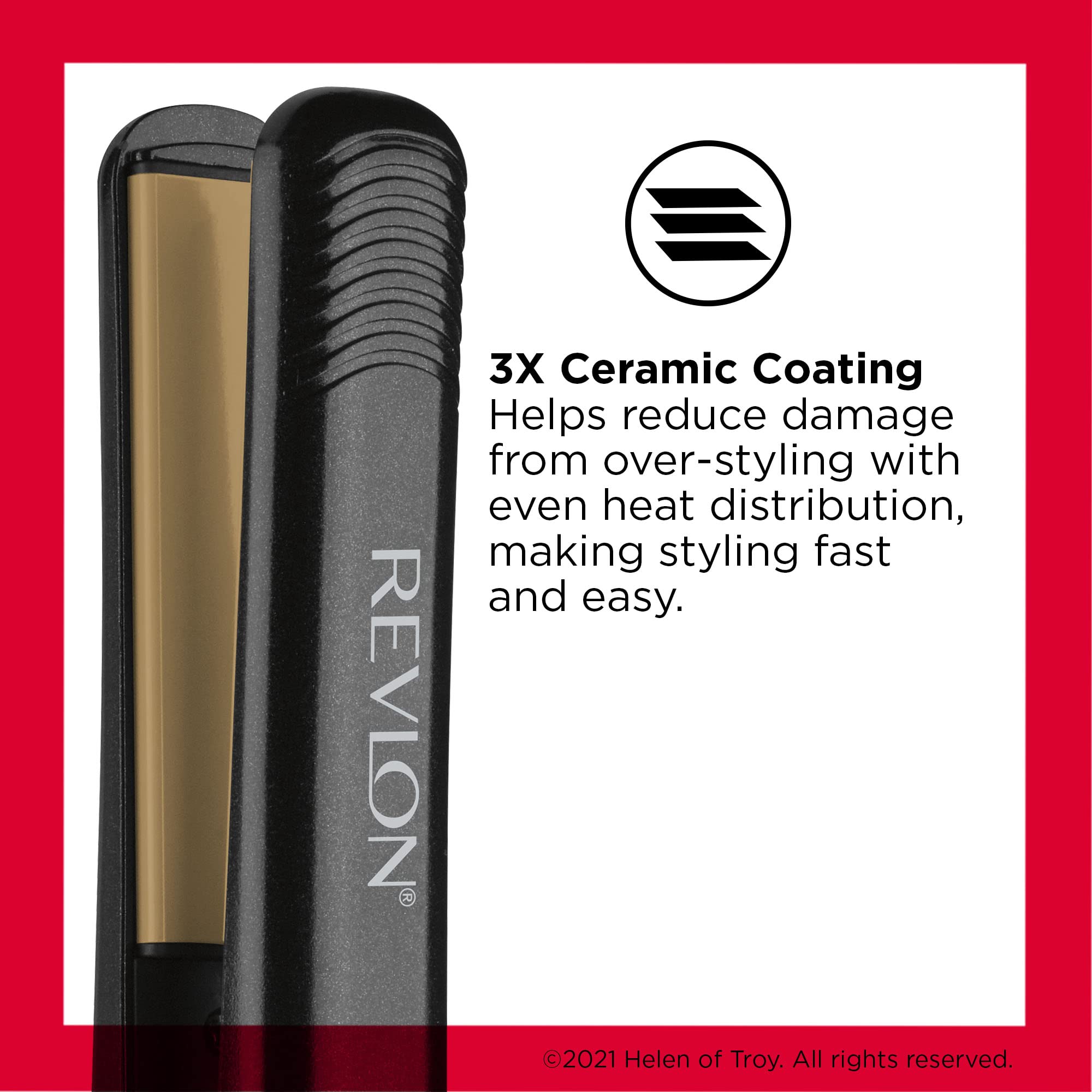 Foto 3 pulgar | Plancha para Cabello Revlon Perfect Heat Triple Ceramic 1'' - Venta Internacional