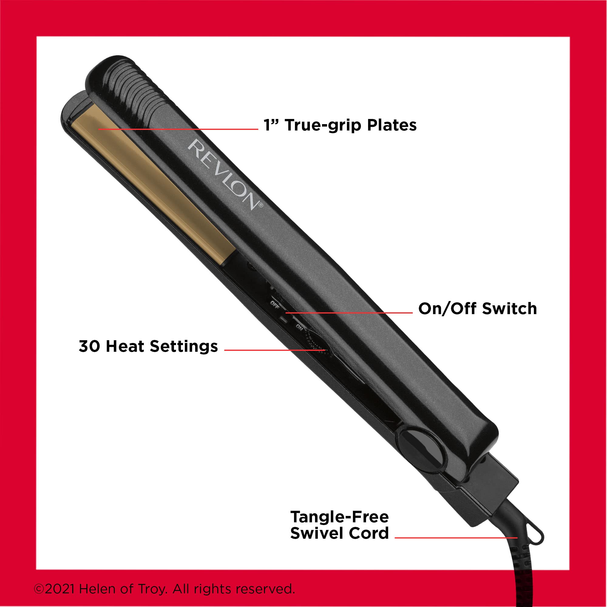 Foto 5 pulgar | Plancha para Cabello Revlon Perfect Heat Triple Ceramic 1'' - Venta Internacional