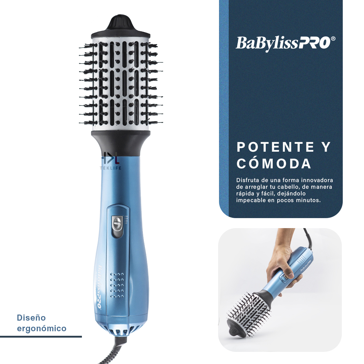 Foto 4 pulgar | Cepillo Ovalado BaByliss Pro Nano 2 1/2 Aire Caliente o Frío