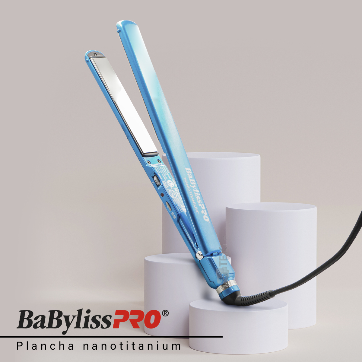 Foto 7 | Plancha para Cabello BaBylissPRO Nano Titanium BNT4072 Azul