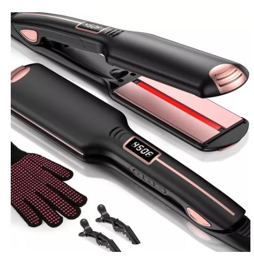 Plancha De Cabello Infrarrojo Profesional Alaciadora C/ Lcd $1,424