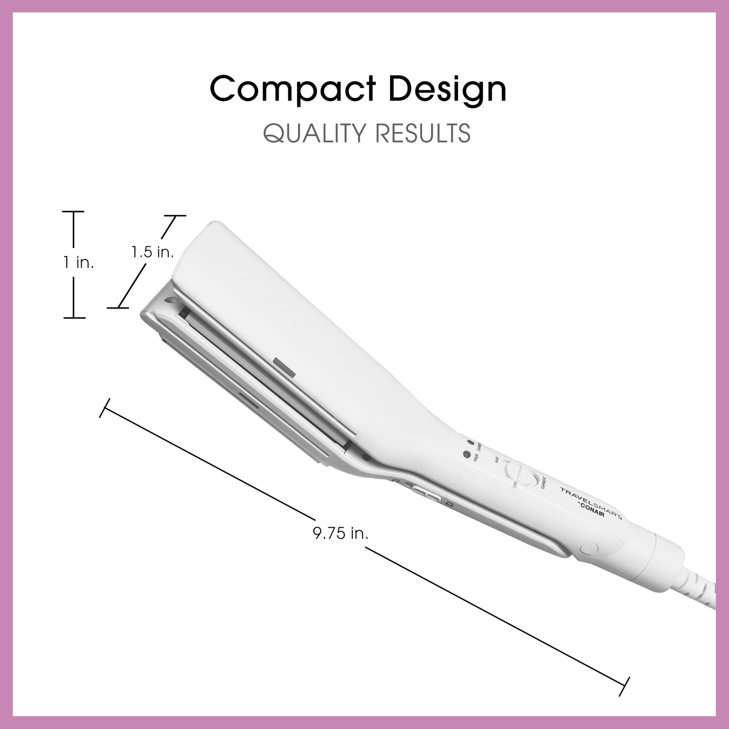 Foto 5 | Plancha de Viaje y Plancha 2 en 1 Conair Travel Smart - Venta Internacional