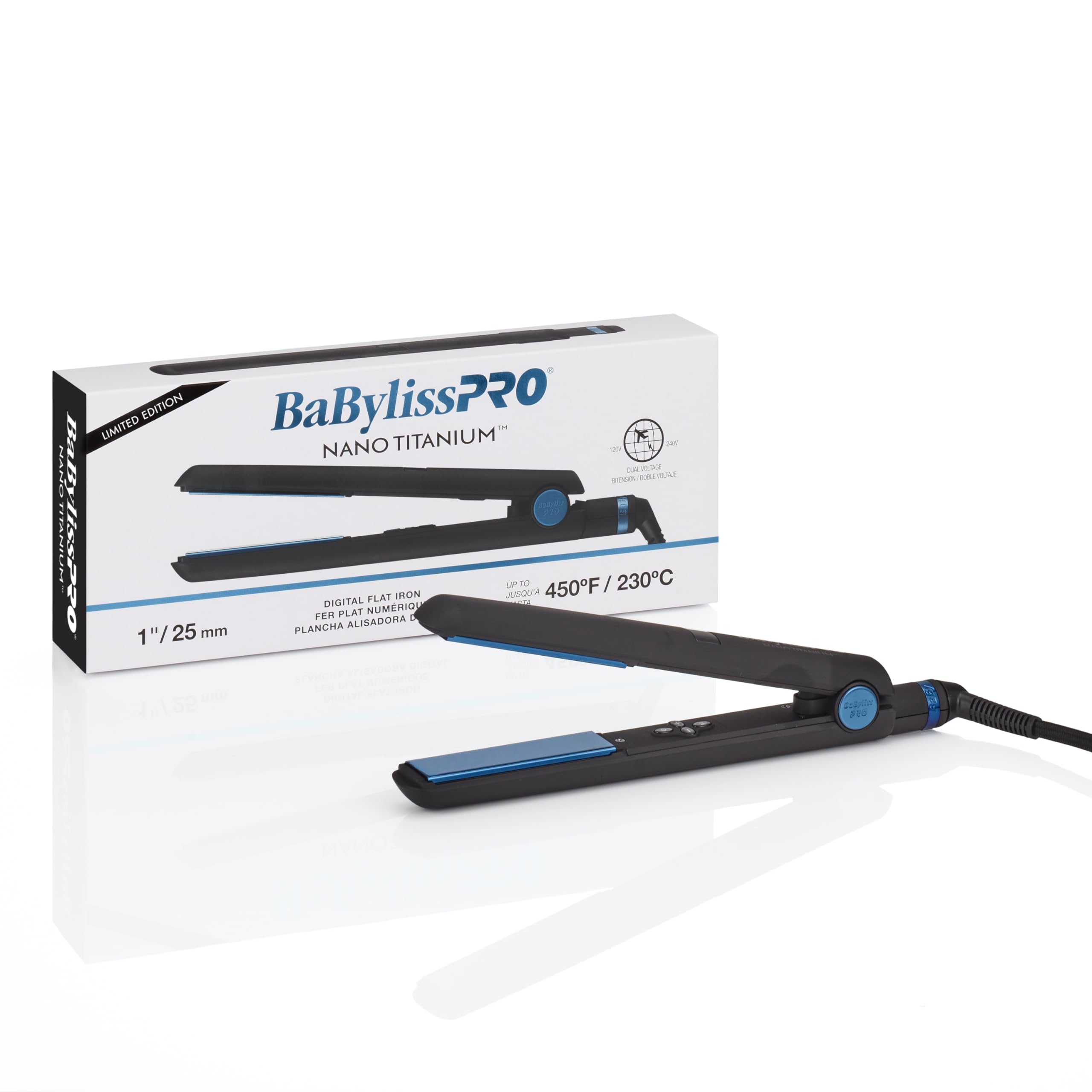 Foto 3 pulgar | Plancha de Pelo Babylisspro Limited Edition 1 Nano Titanium - Venta Internacional