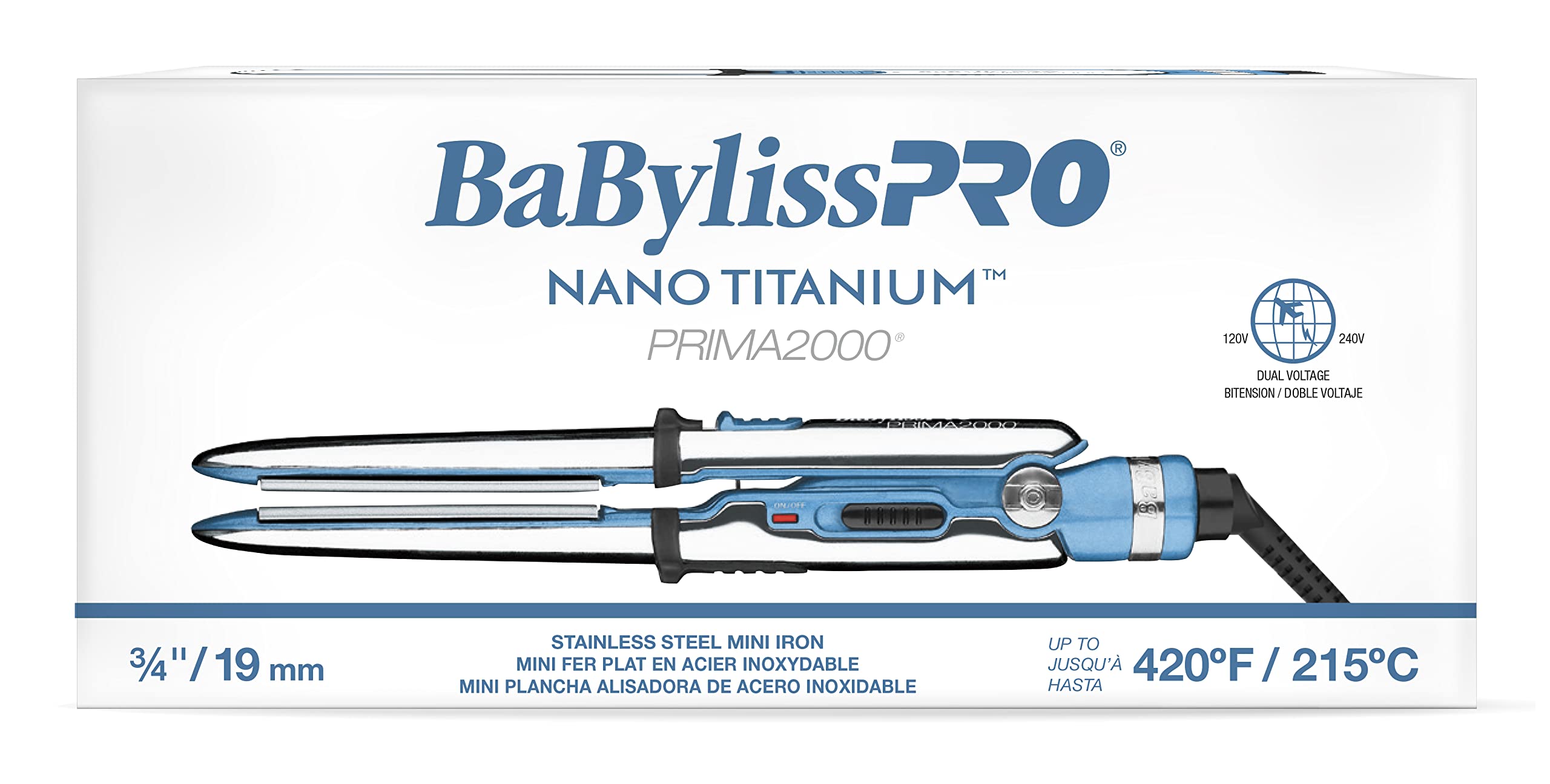 Foto 5 pulgar | Plancha Alisadora de Pelo Babylisspro Nano Titanium 3/4 Pulgadas - Venta Internacional