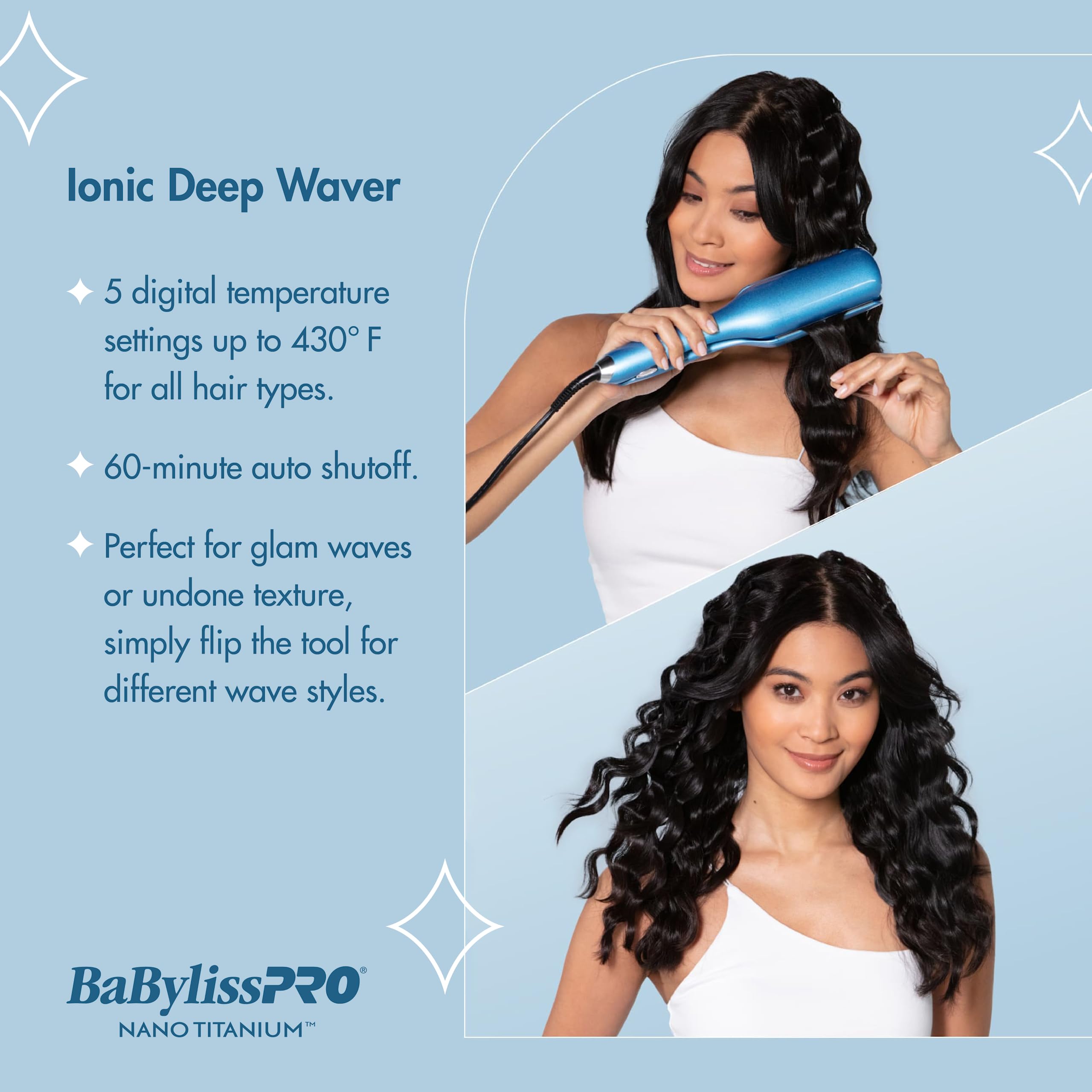 Foto 3 pulgar | Rizador de Pelo Babylisspro Ionic Deep Waver Ultraligero - Venta Internacional