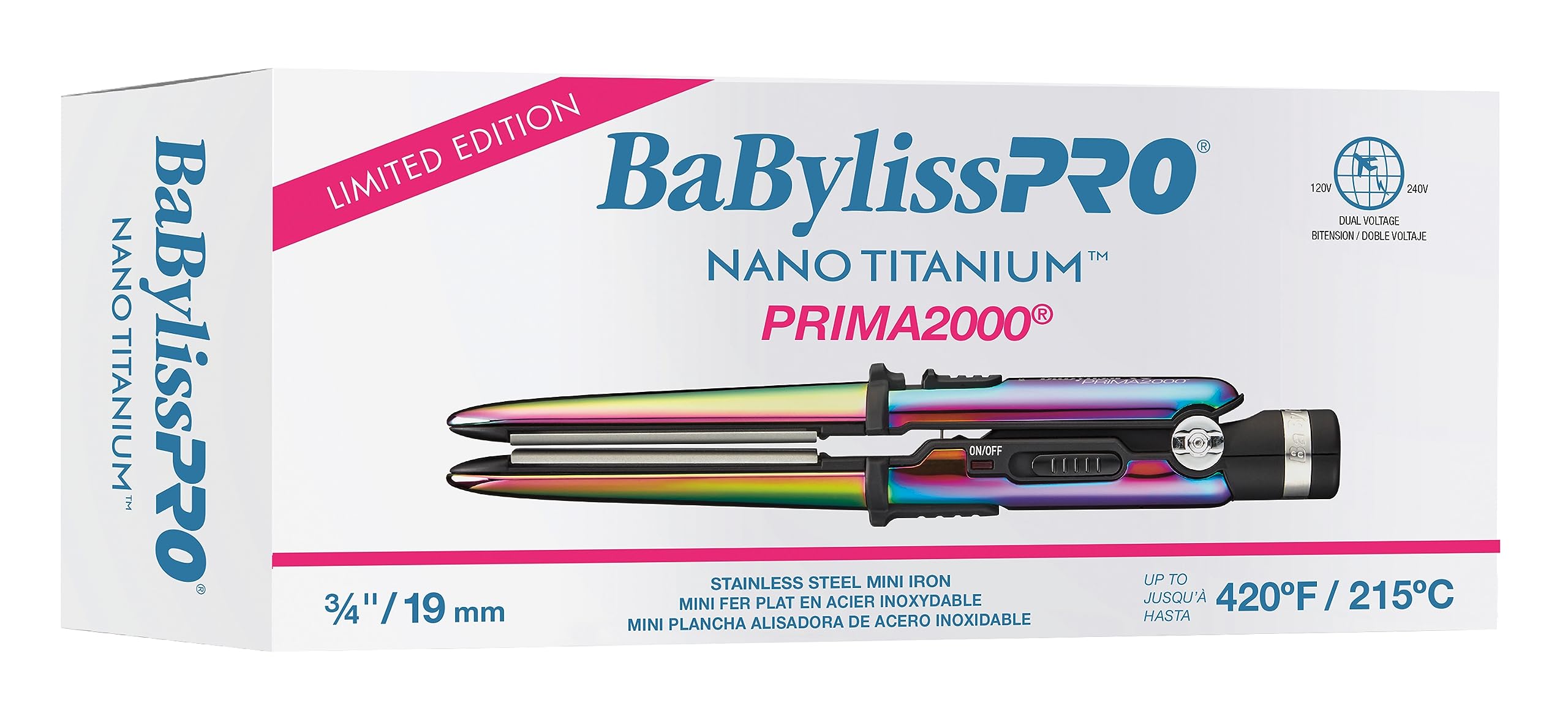 Foto 2 | Plancha Babylisspro Prima2000 Edición Limitada 19 mm - Venta Internacional