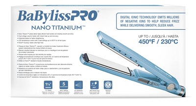 Foto 5 | Plancha de Pelo Babylisspro Nano Titanium Ionic 1/4 Pulgadas - Venta Internacional