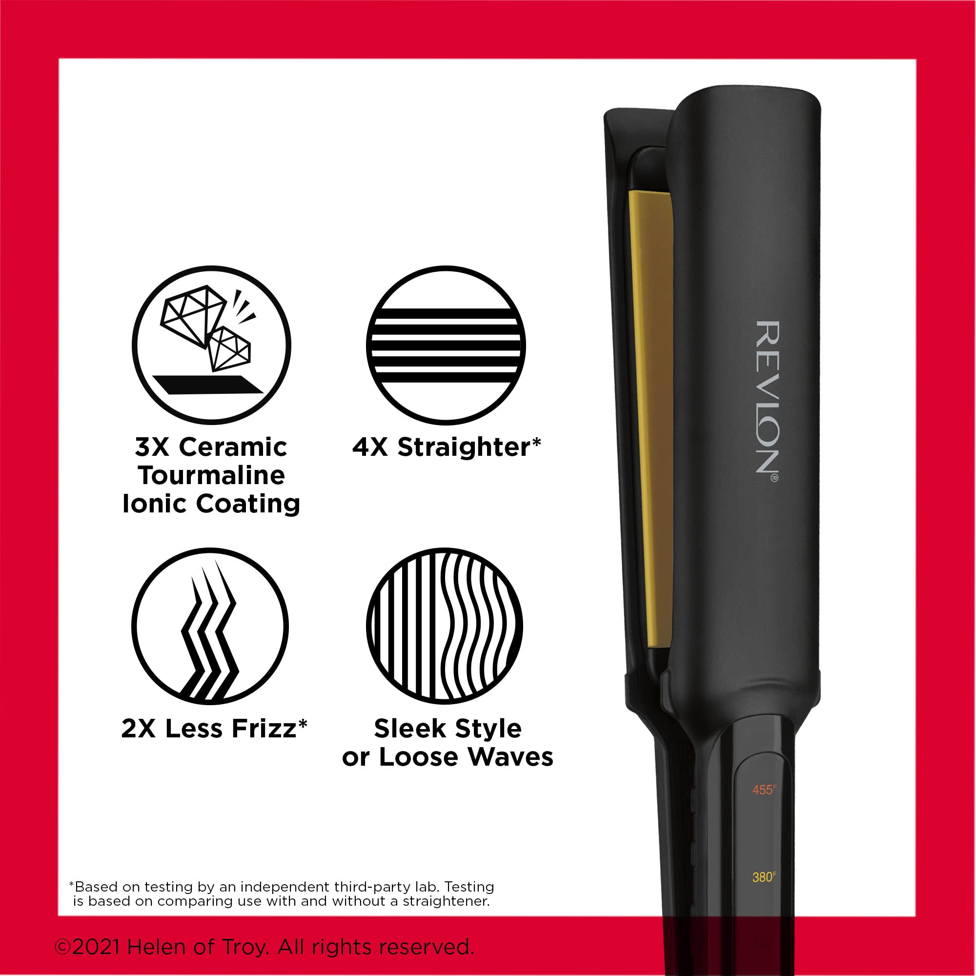 Foto 5 | Plancha De Cerámica Revlon Smooth Brillance, Extra Larga, 1,5 Cm - Venta Internacional.