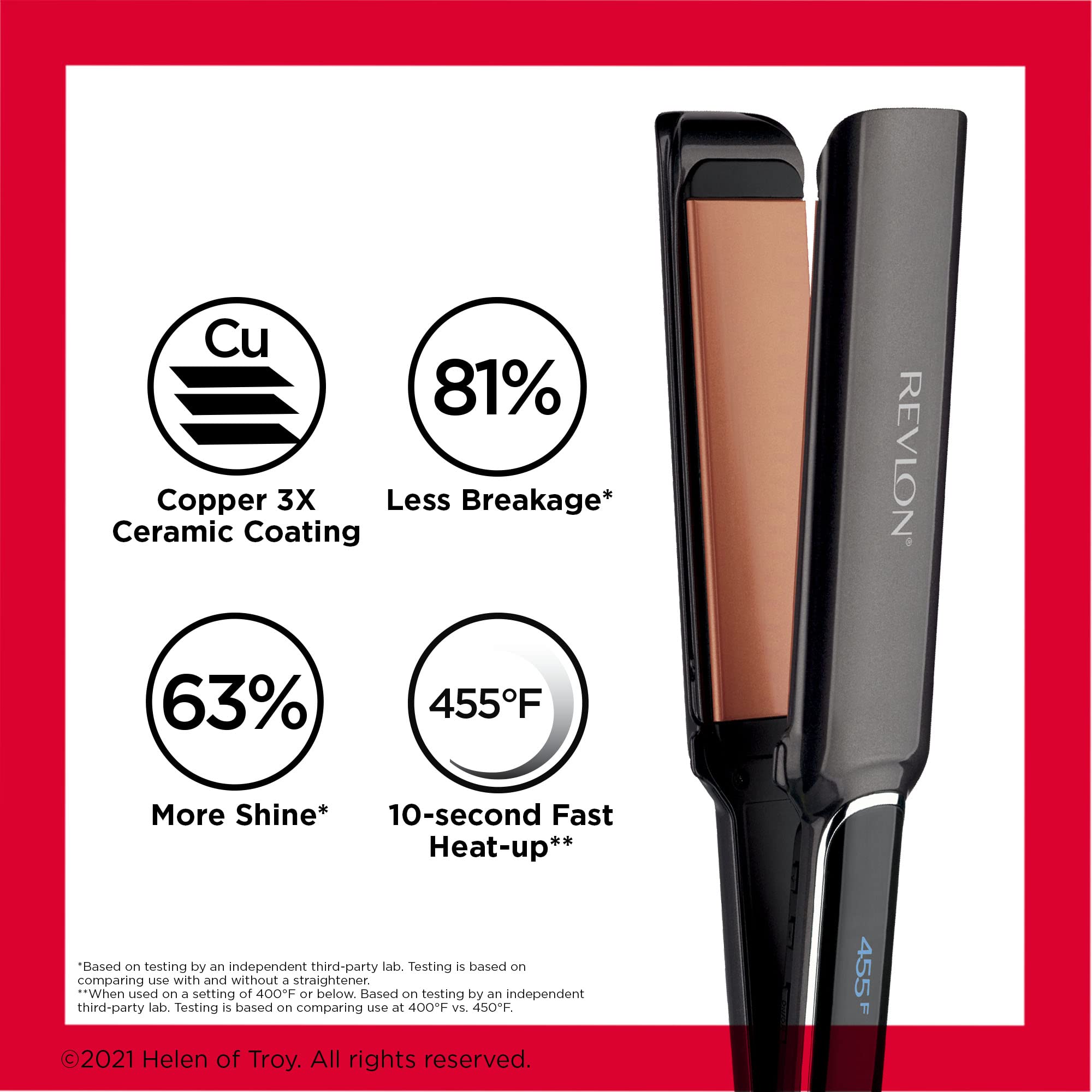 Foto 6 pulgar | Plancha Revlon Copper Smooth Hair Control De Encrespamiento De 1.5 Pulgadas - Venta Internacional.