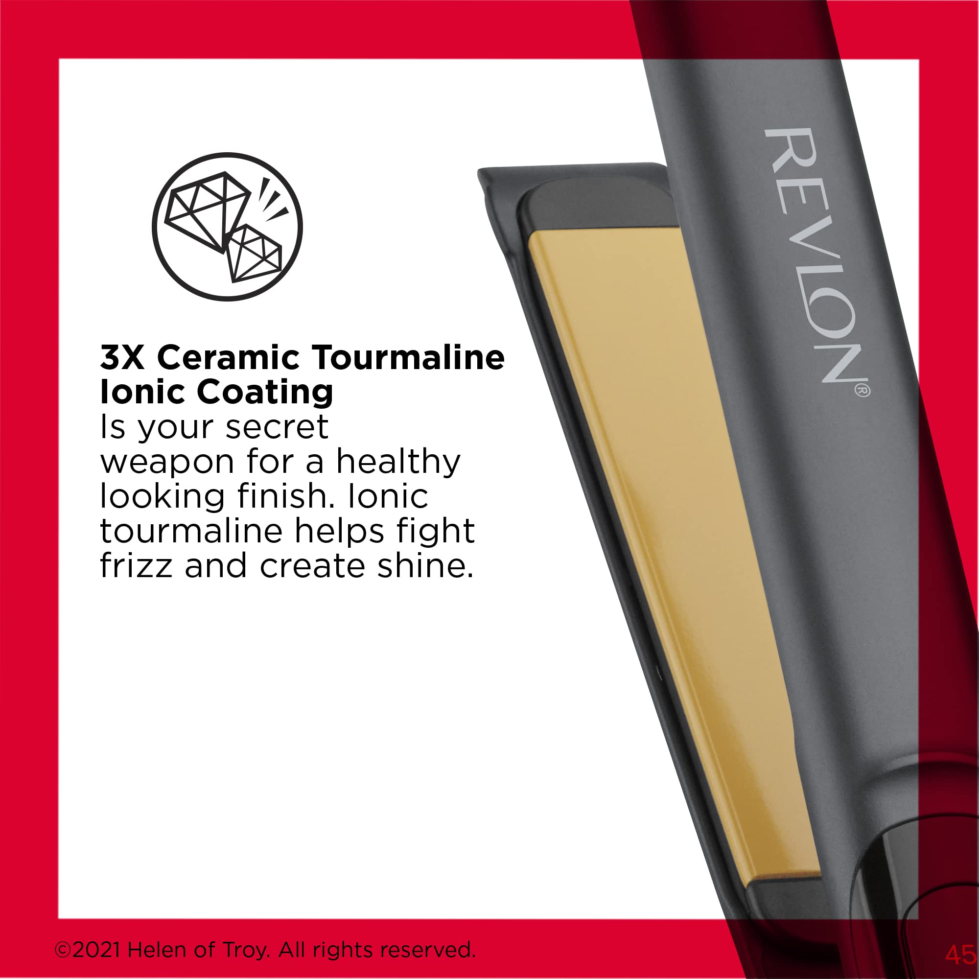 Foto 2 | Plancha De Pelo Revlon Smooth Brilliance Ceramic, 2,54 Cm - Venta Internacional.