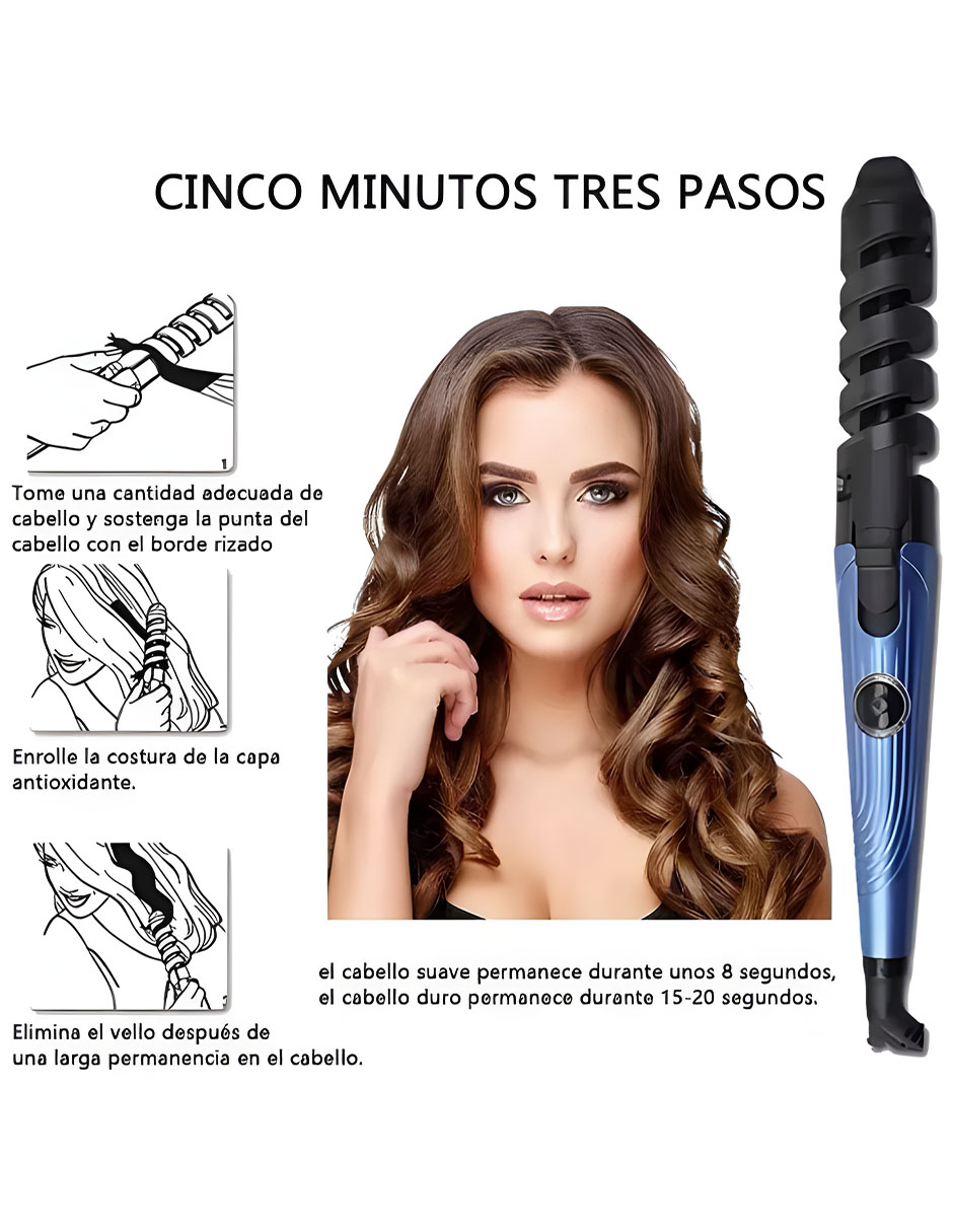 Foto 3 pulgar | Kit De Plancha Alaciadora 450°f+tenaza Rizadora Cabello Pelo