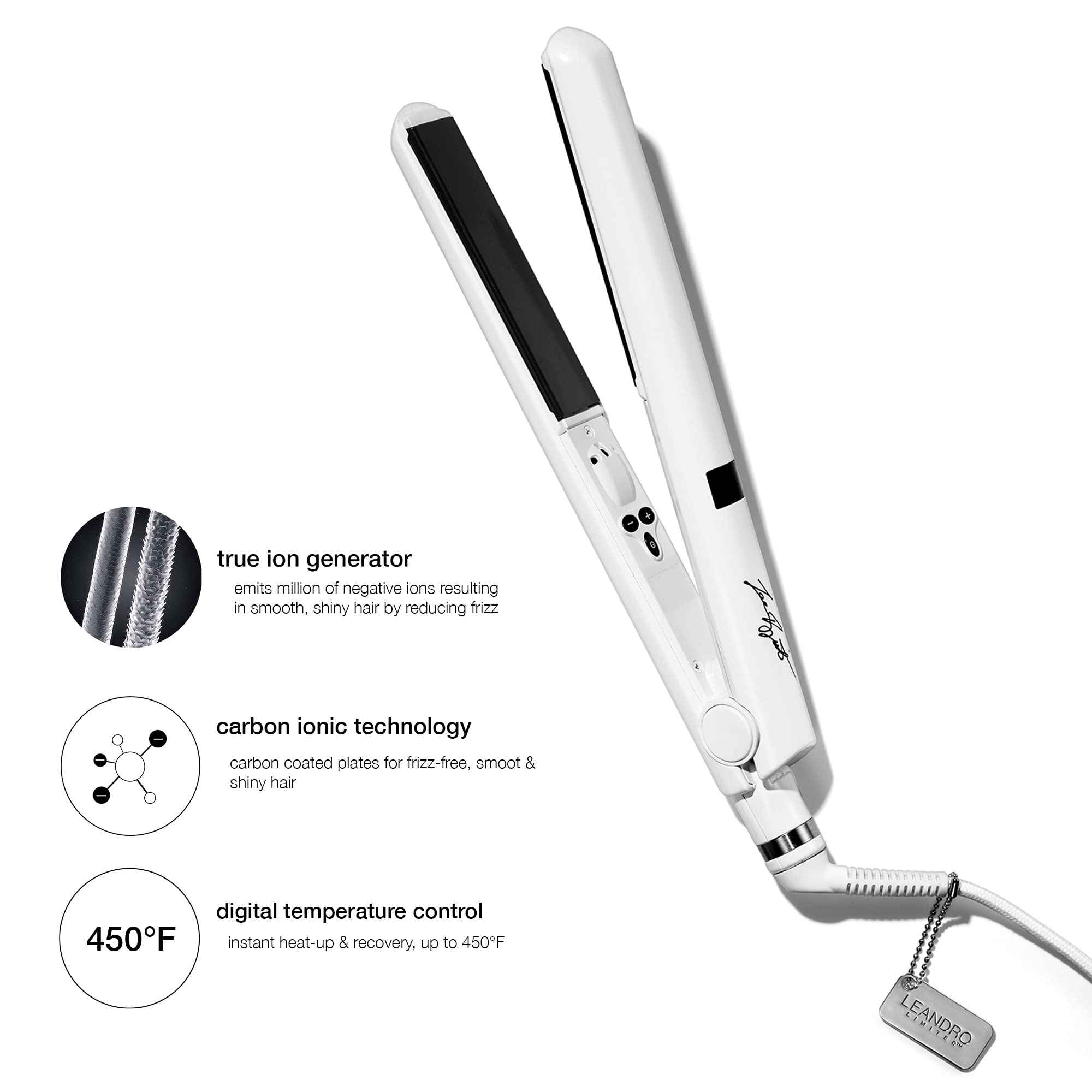 Foto 3 pulgar | Plancha De Pelo Digital Flat Iron Conair Carbon Infused 1 - Venta Internacional.