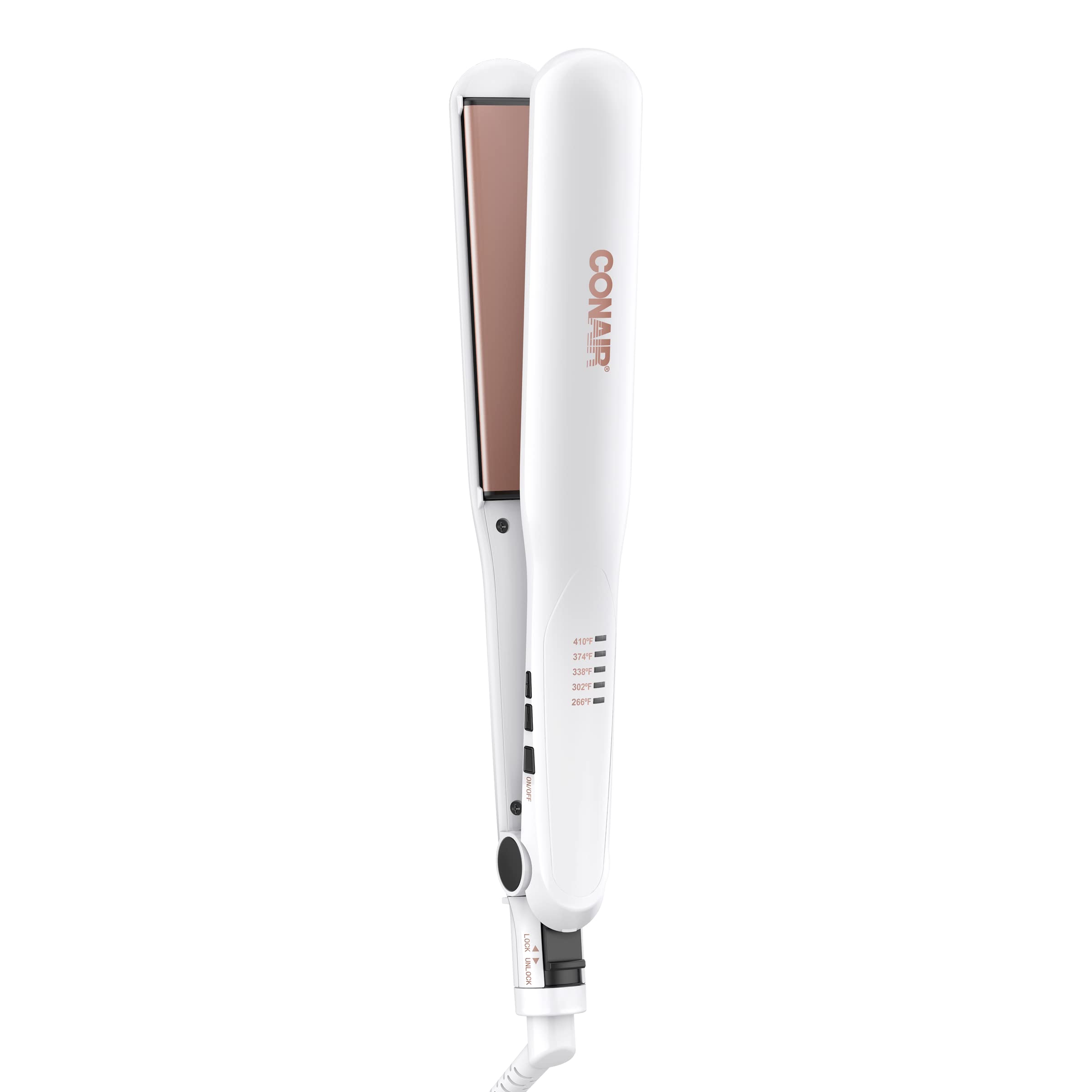 Plancha De Pelo Flat Iron Conair De Doble Cerámica De 1 1/4 Pulgadas - Venta Internacional.