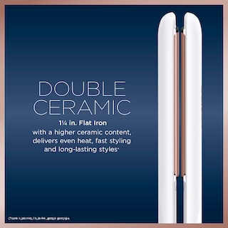 Foto 2 | Plancha De Pelo Flat Iron Conair De Doble Cerámica De 1 1/4 Pulgadas - Venta Internacional.