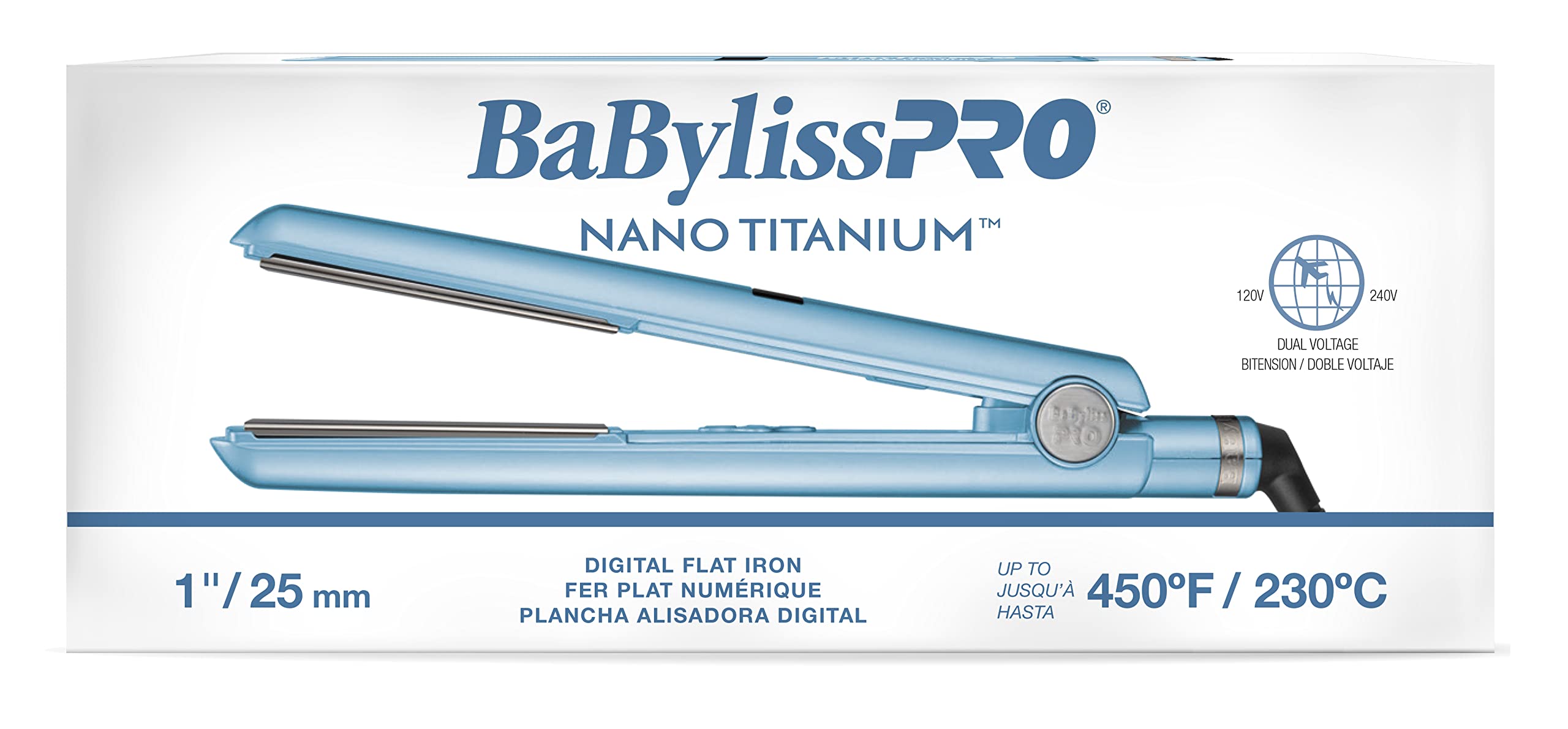 Foto 4 pulgar | Plancha Alisadora De Pelo Babylisspro Nano Titanium 1 - Venta Internacional.