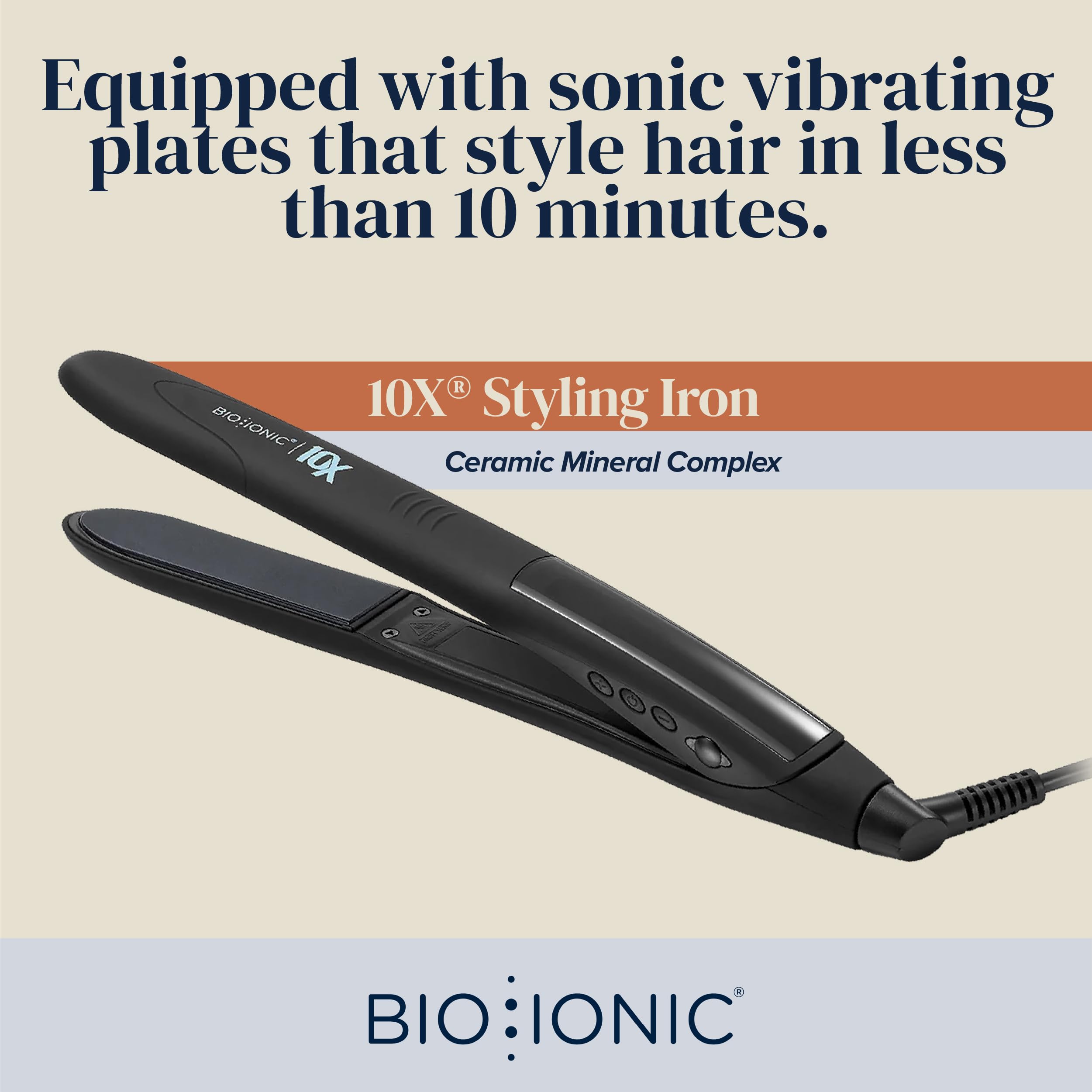 Foto 4 | Plancha De Peinado Bio Ionic 10x Pro Edición Limitada Elemental Blue - Venta Internacional.