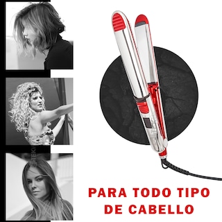 Foto 6 | Plancha Ferro 2 En 1 Para Cabello Calidad Profesional Nanotitanio