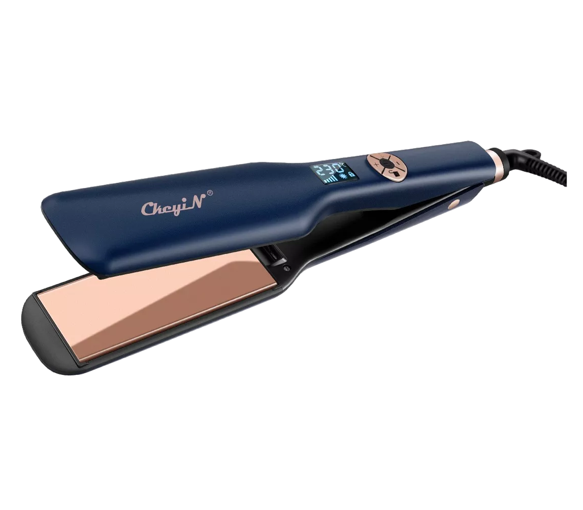 Plancha Para Cabello Alaciadora Ckeyin Hf008b-us-cfs 110v/220v Azul