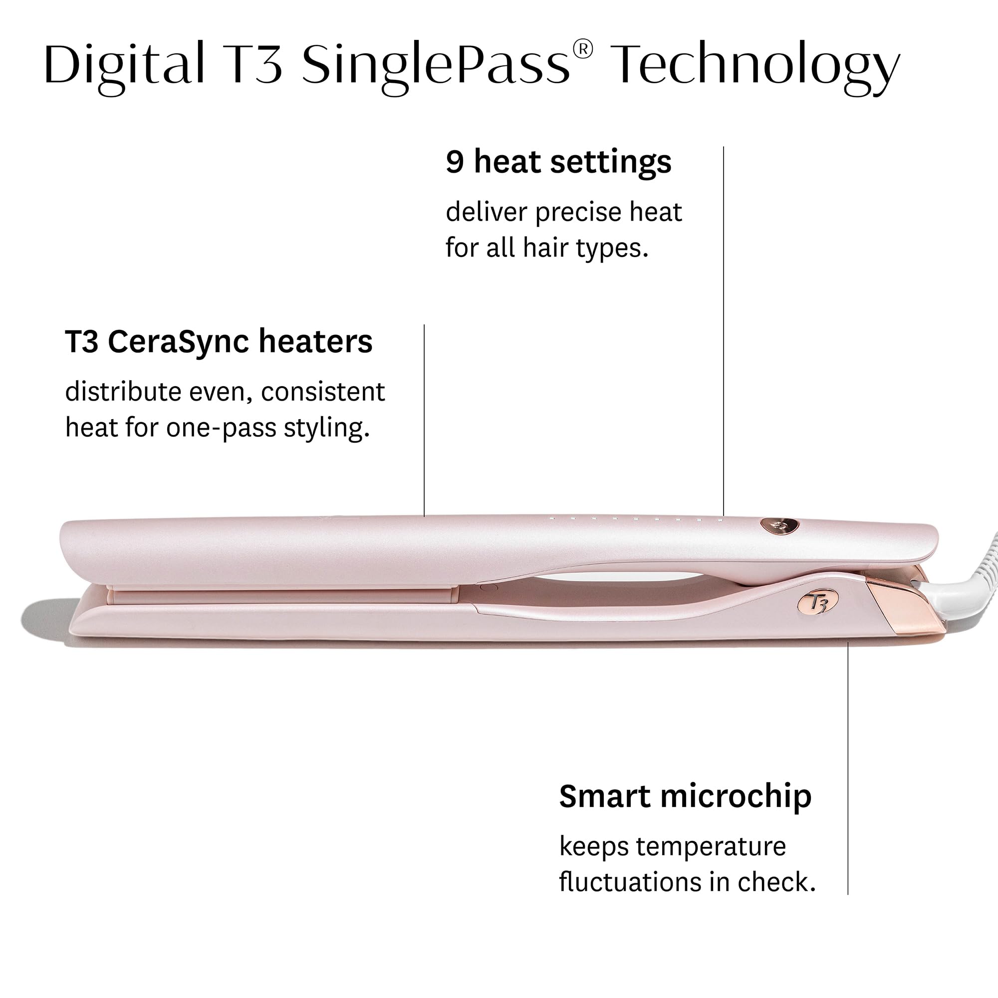 Foto 5 pulgar | Platos De Cerámica Profesionales Flat Iron T3 Singlepass Smooth X - Venta Internacional.