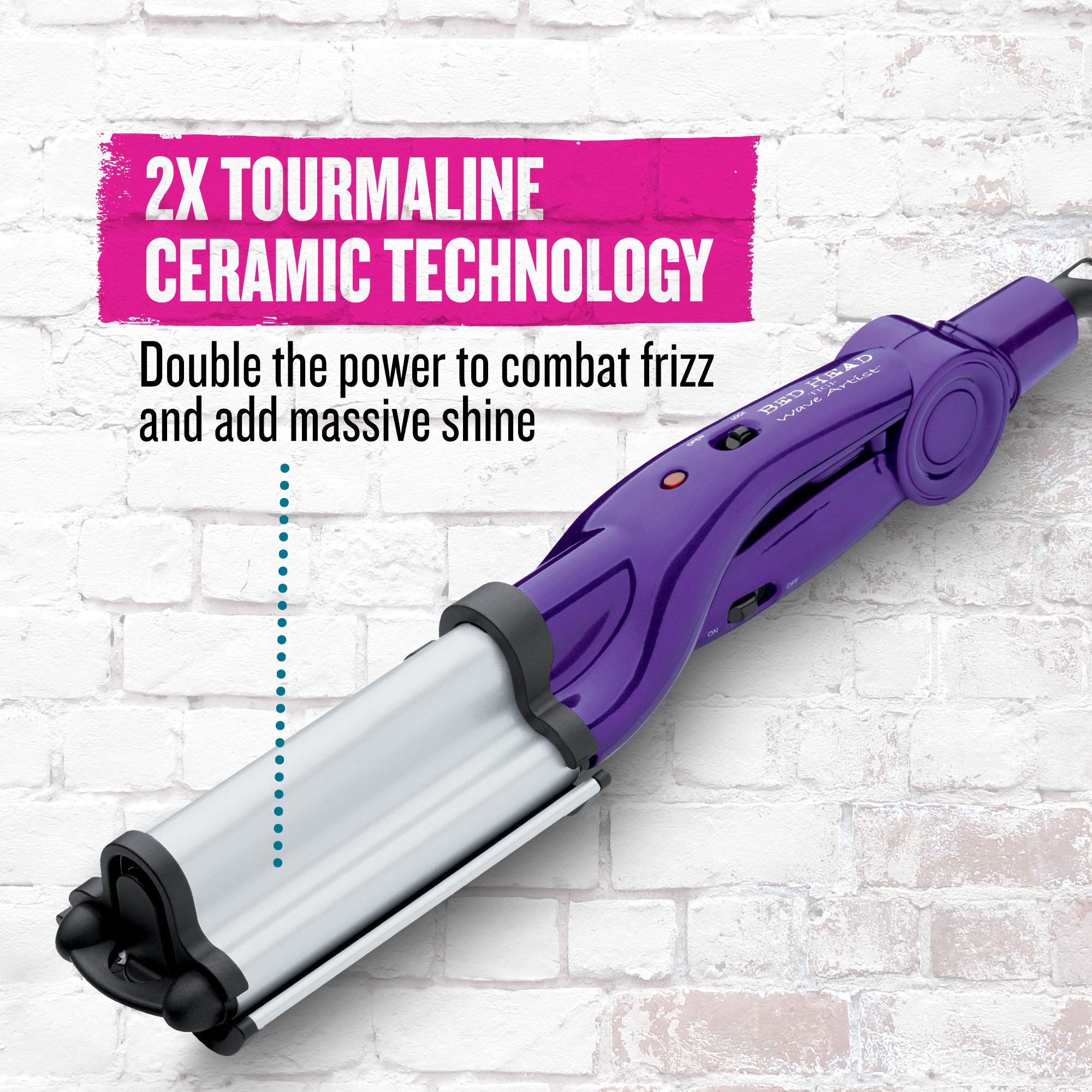 Foto 3 pulgar | Cabezal De Cama Hair Waver Turmaline Wave Artist, Color Morado Oscuro - Venta Internacional.