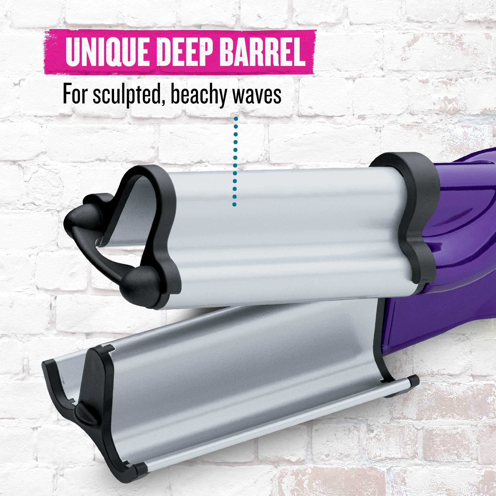 Foto 4 pulgar | Cabezal De Cama Hair Waver Turmaline Wave Artist, Color Morado Oscuro - Venta Internacional.